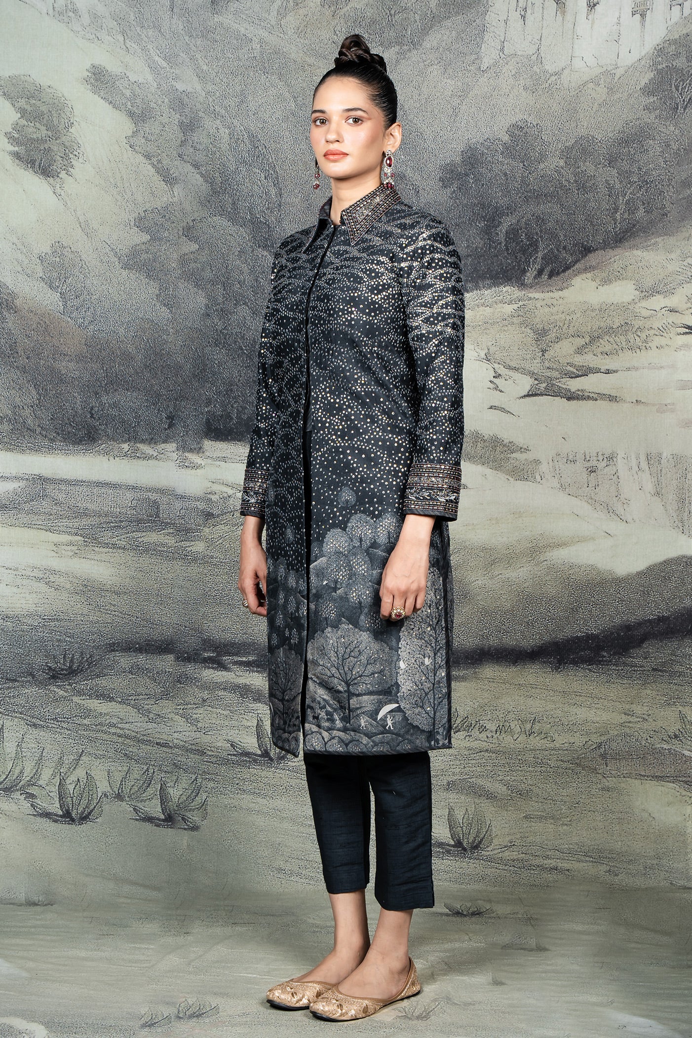 Navy Blue Tunic Set | BARODA