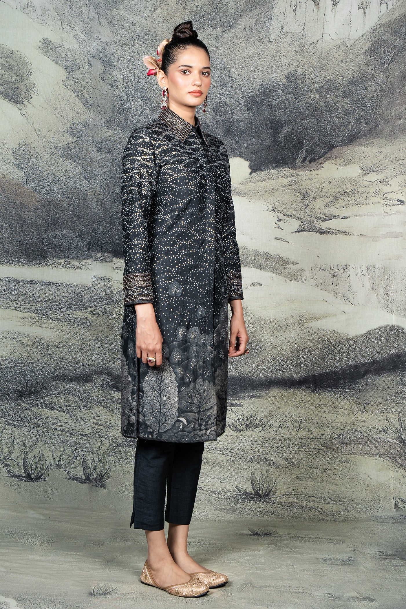 Navy Blue Tunic Set | BARODA