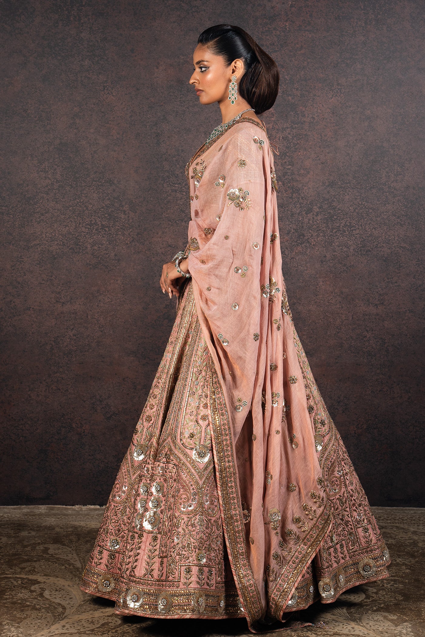Old Rose Lehenga Set | MURAQQA