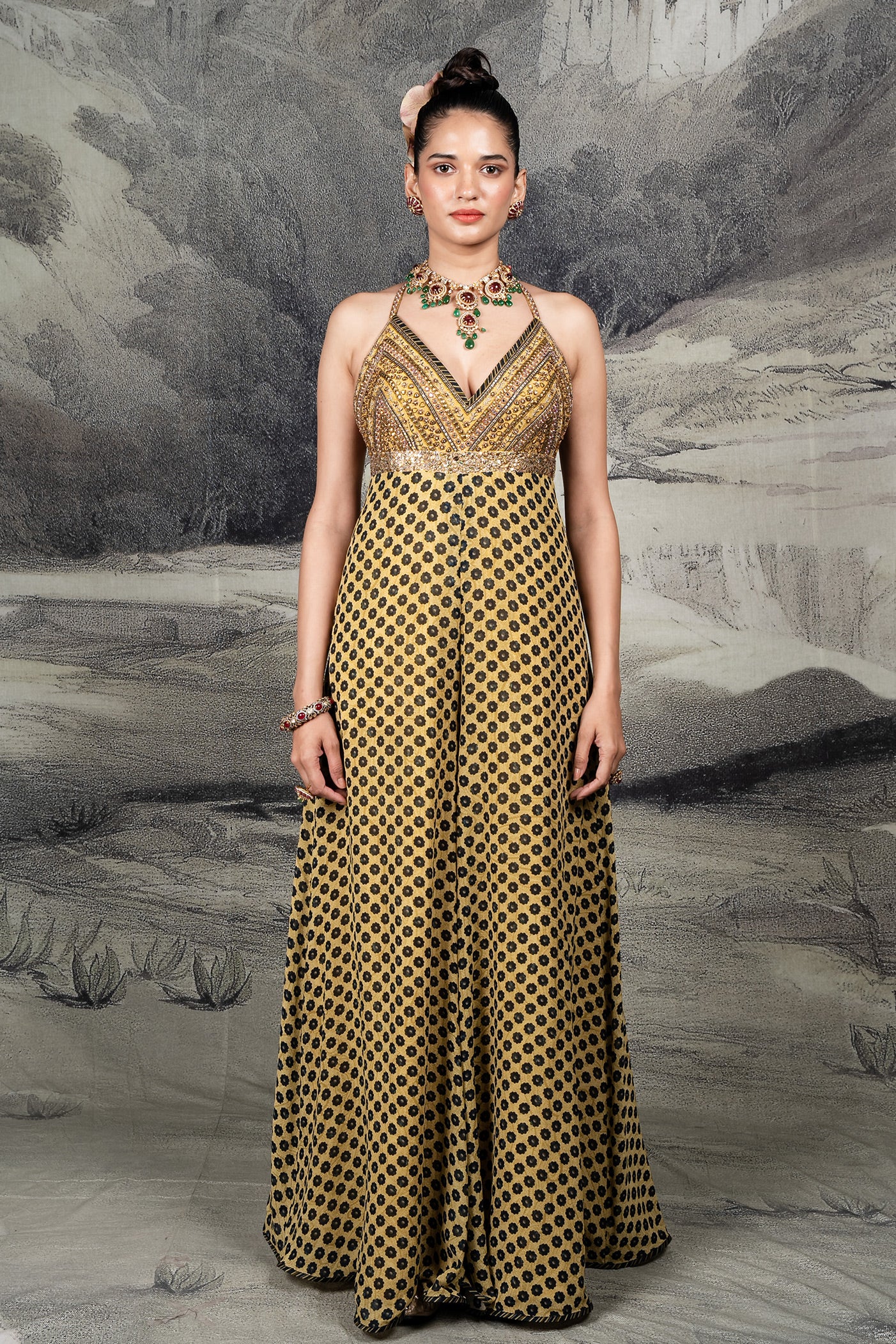 Olive Mustard - Midnight Blue Jumpsuit | BARODA