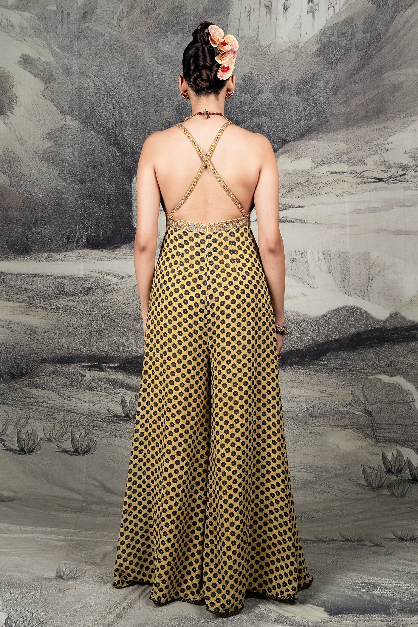 Olive Mustard - Midnight Blue Jumpsuit | BARODA