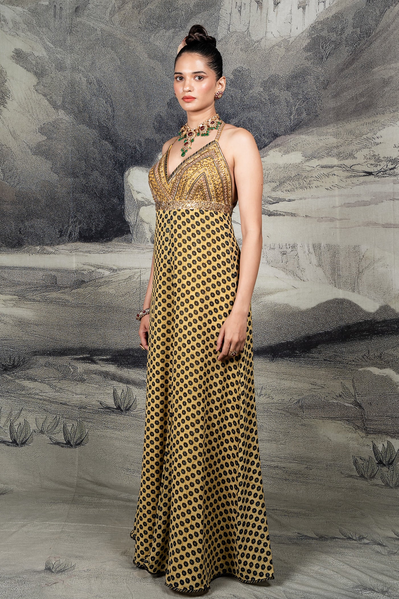 Olive Mustard - Midnight Blue Jumpsuit | BARODA