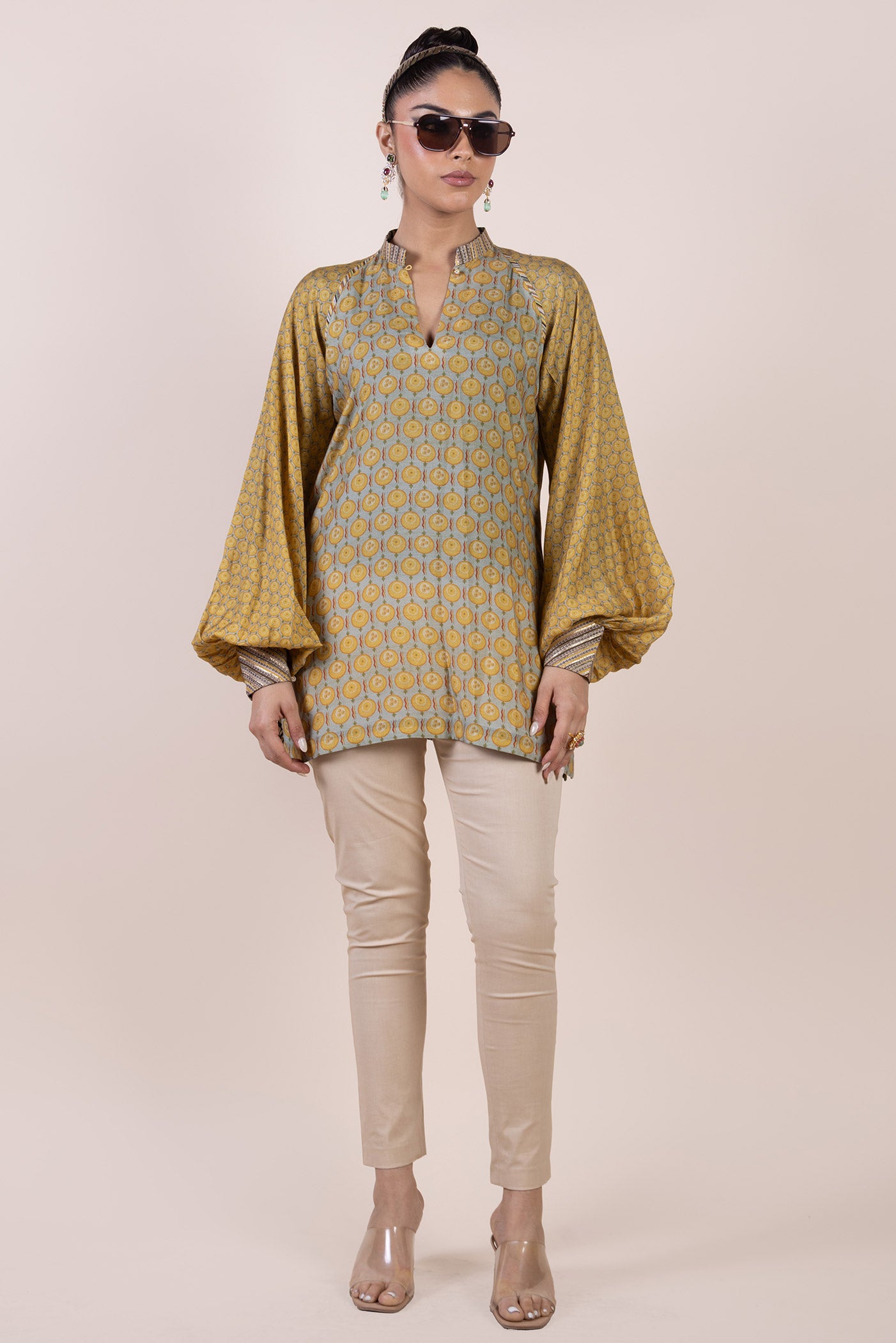 Olive Yellow Long Top | CHHĒ