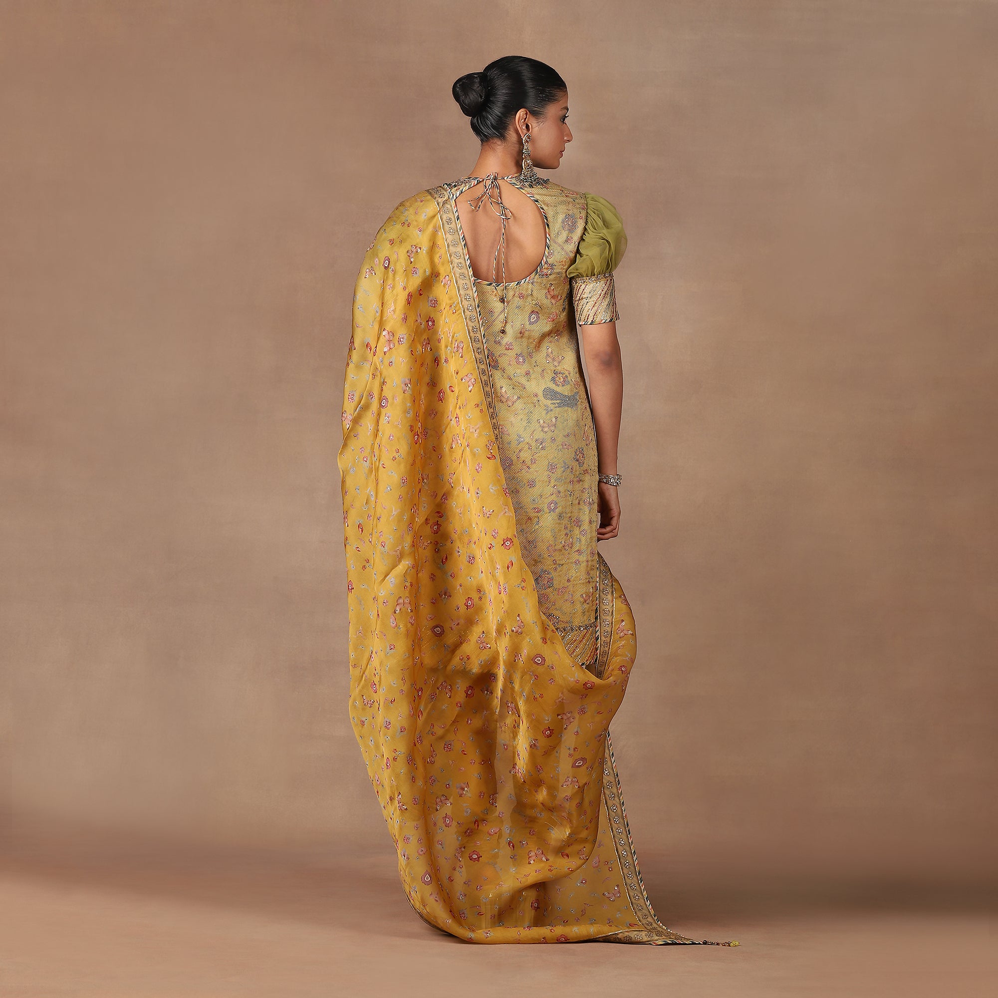 Olive Yellow Tunic Set | MURAQQA