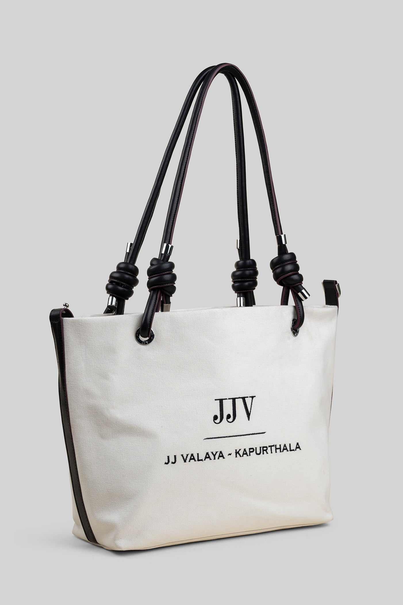 Pearl Ivory Canvas Tote Shopper