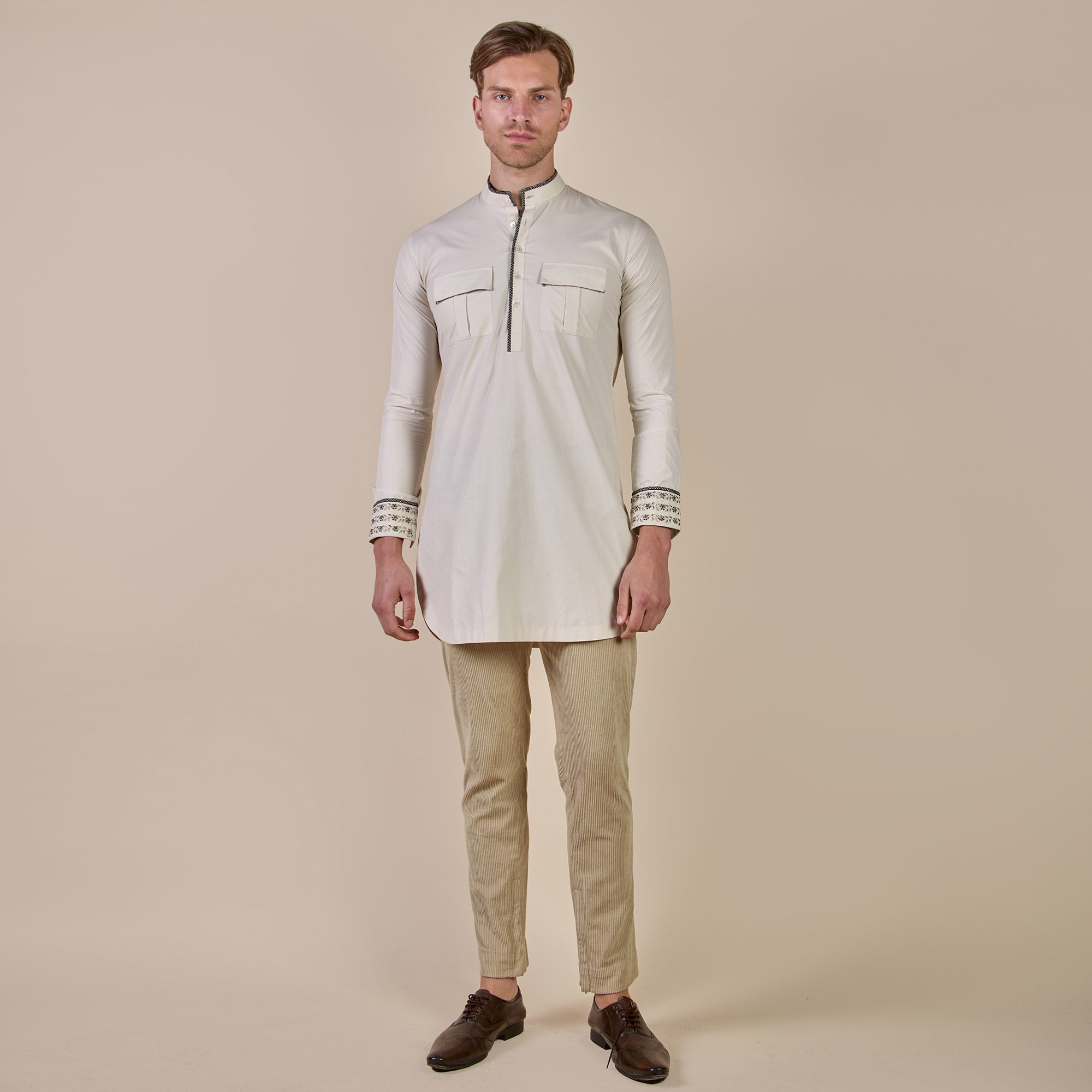 Pearl Ivory Kurta | CHHĒ
