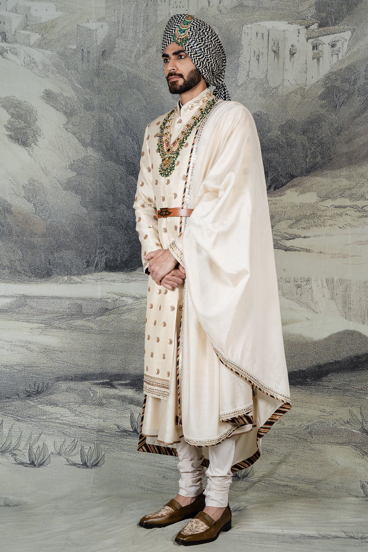 Pearl Ivory Sherwani Set | BARODA