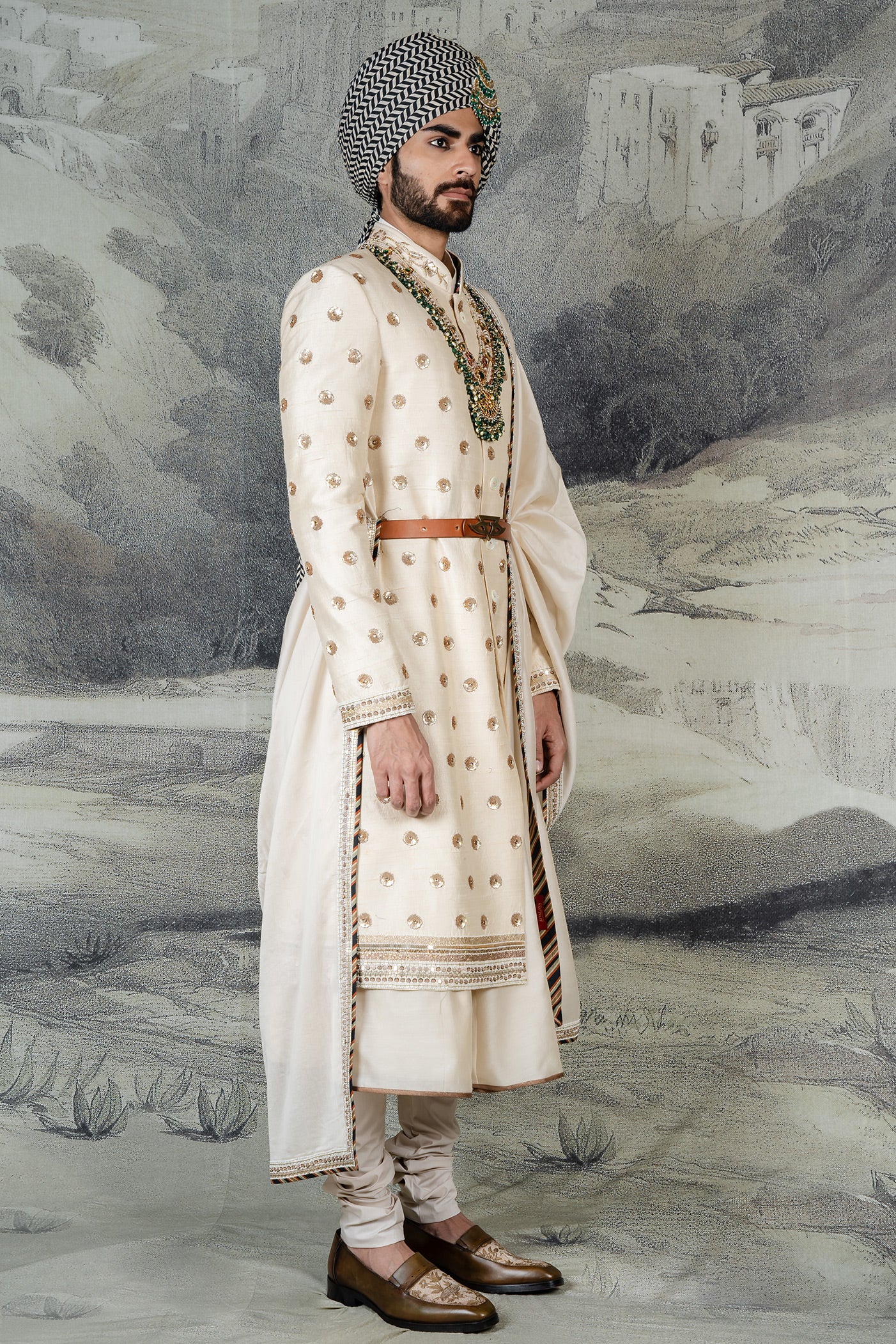 Pearl Ivory Sherwani Set | BARODA