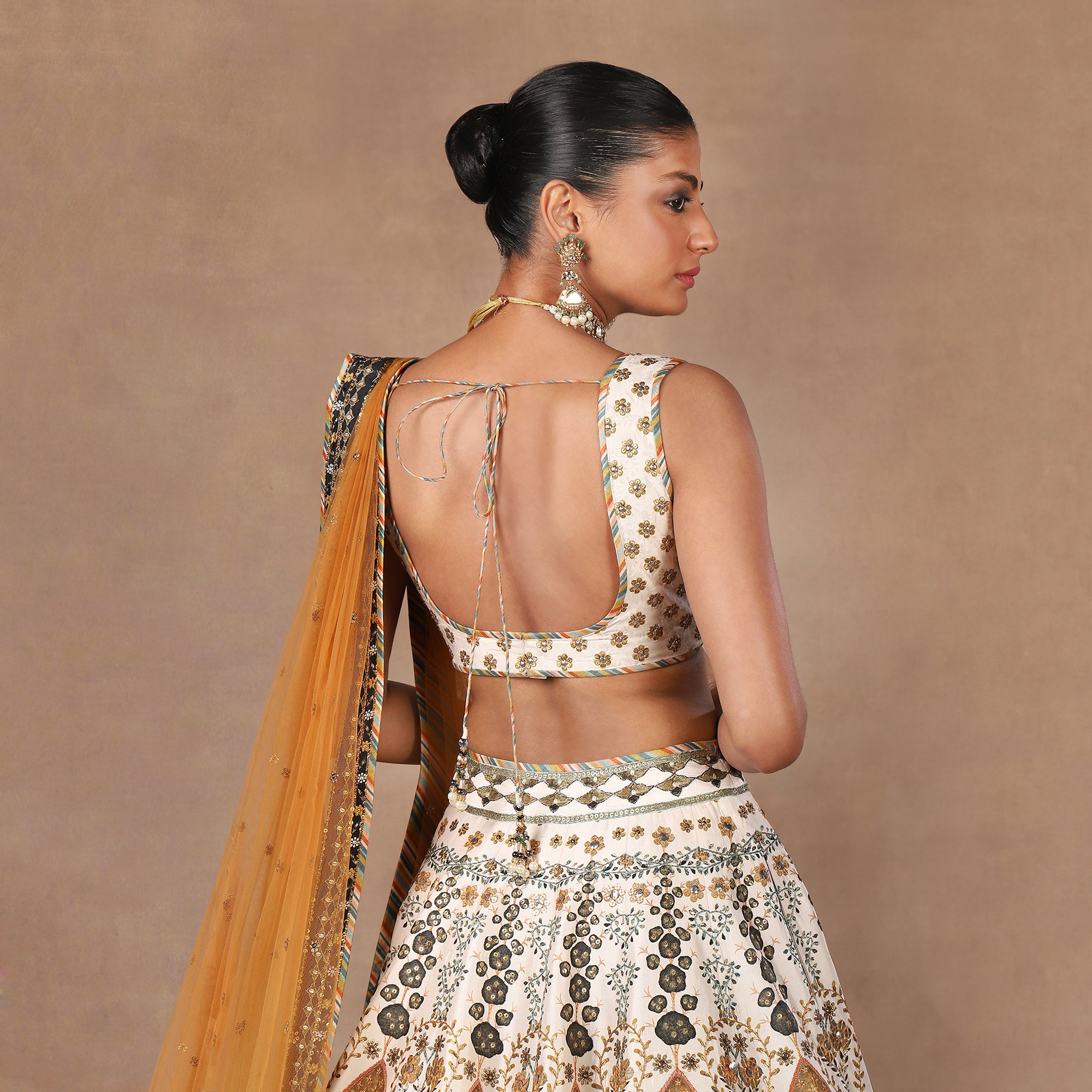Pearl Ivory - Amber Lehenga Set | MURAQQA