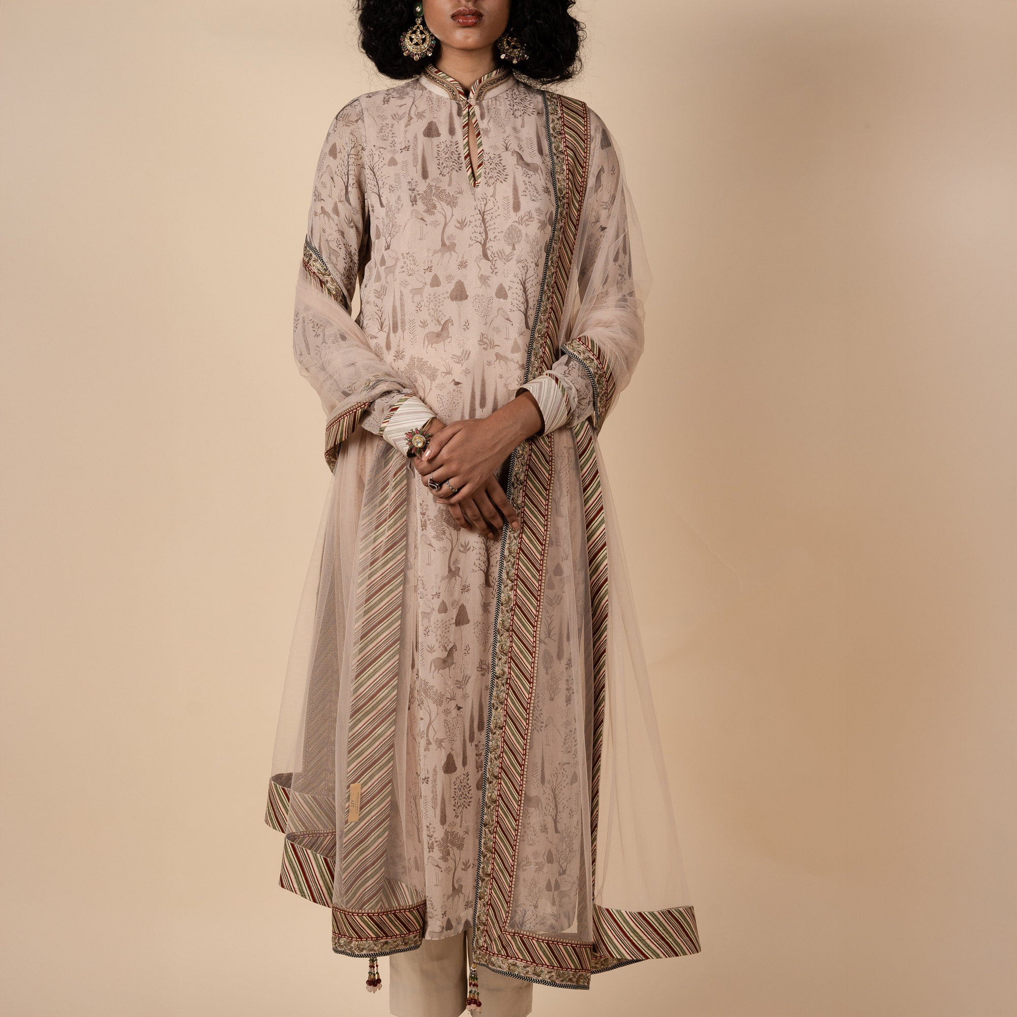 Powder Pink Tunic Set | PANJ
