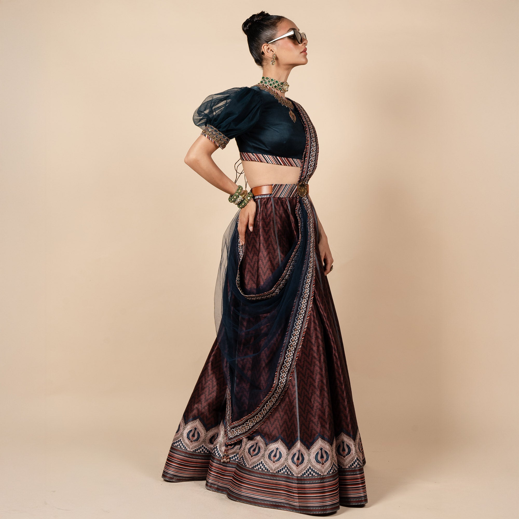 Prussian Blue Stole | PANJ