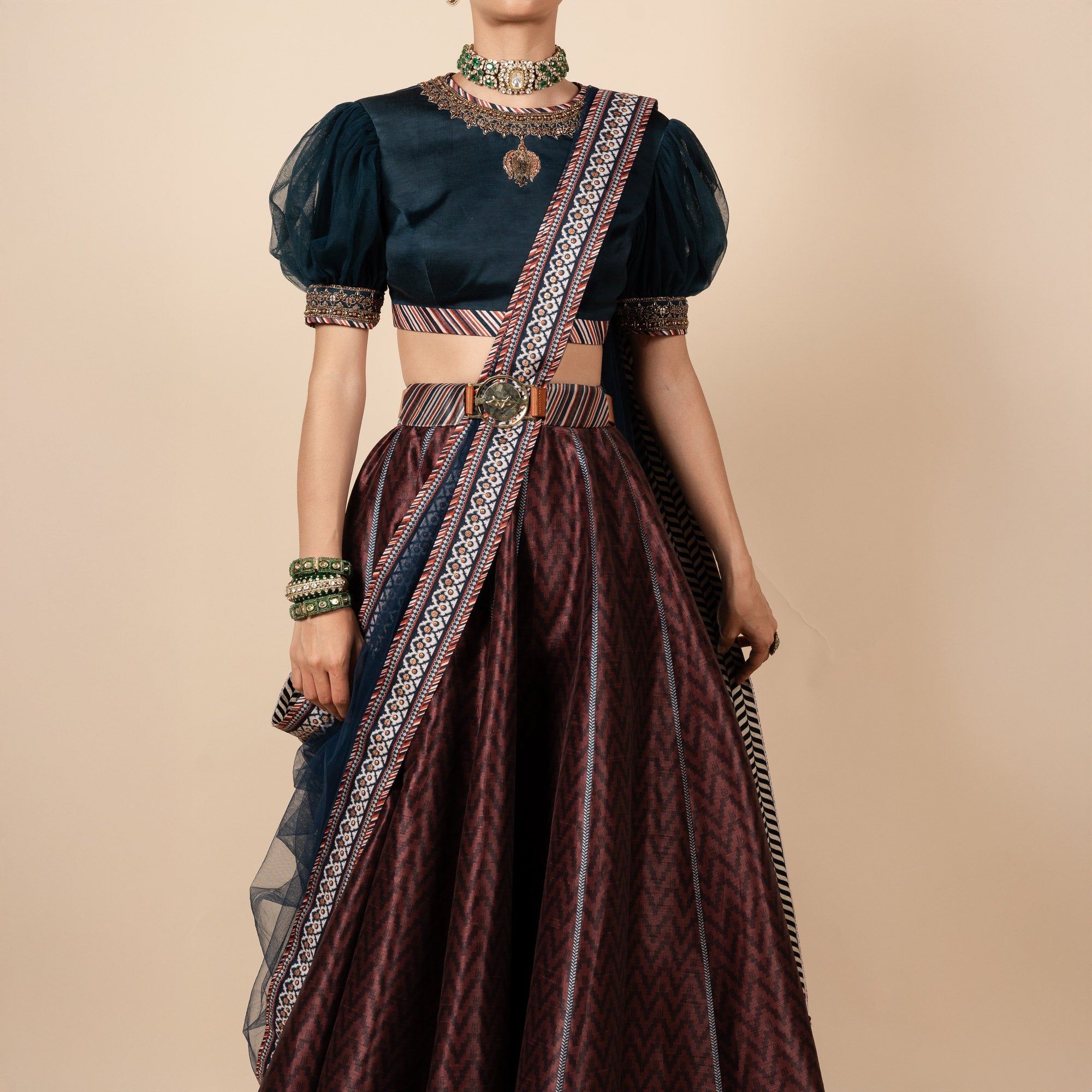 Prussian Blue Stole | PANJ