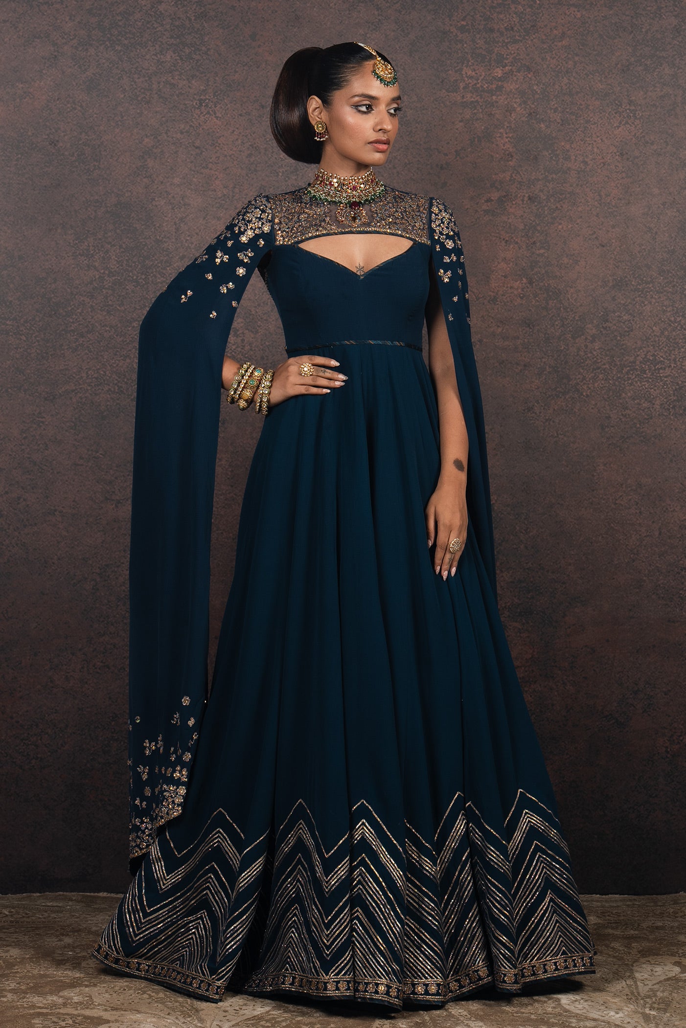 Prussian Blue Tunic Set