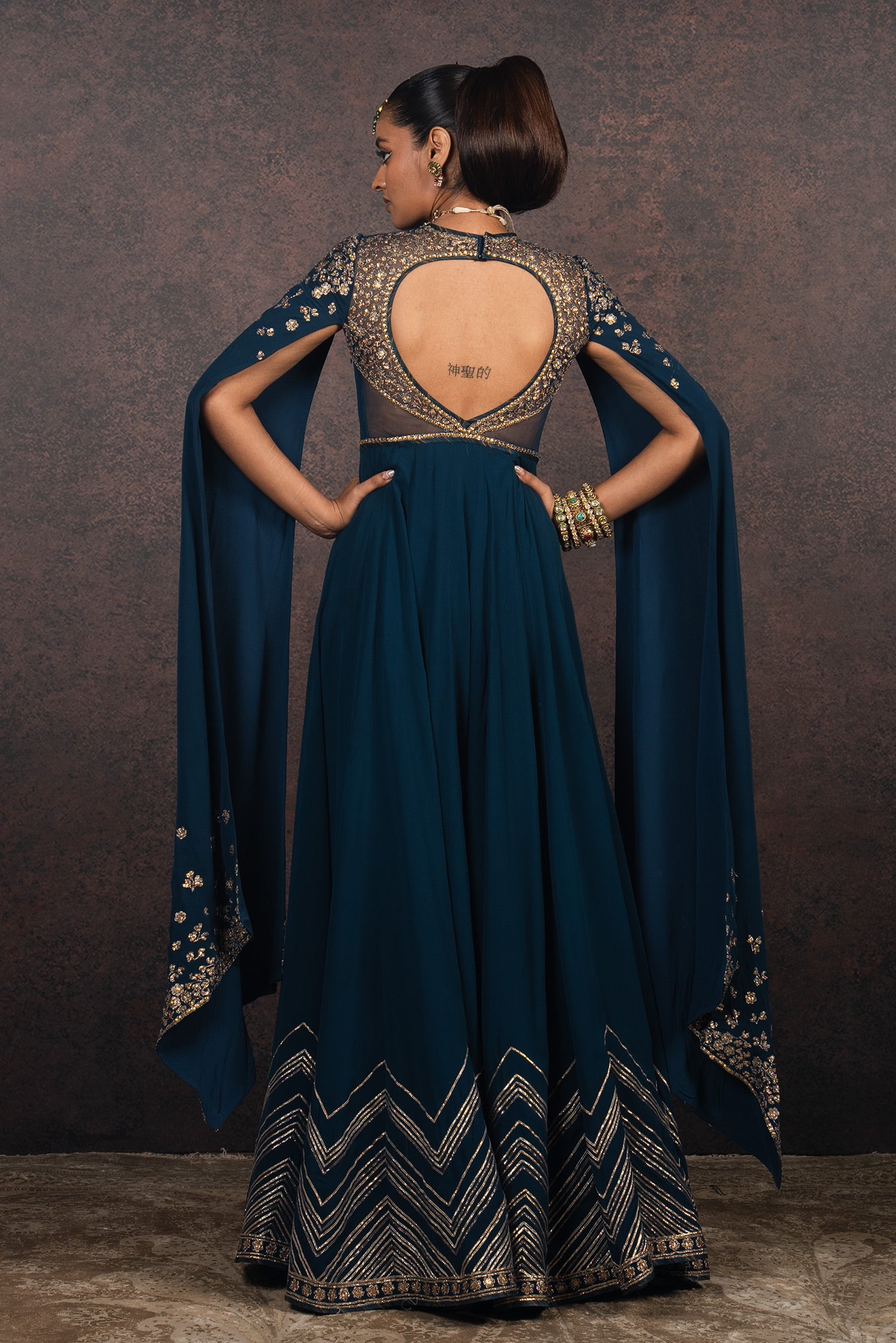 Prussian Blue Tunic Set | MURAQQA