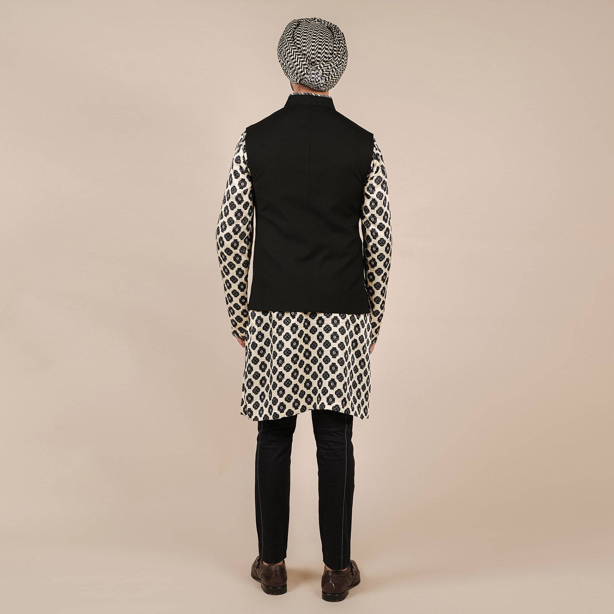 Rich Black Nehru Jacket | CHAR