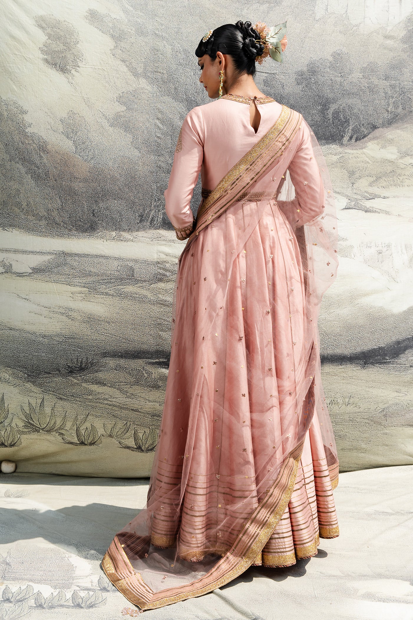 Rose Pink Anarkali Set | BARODA