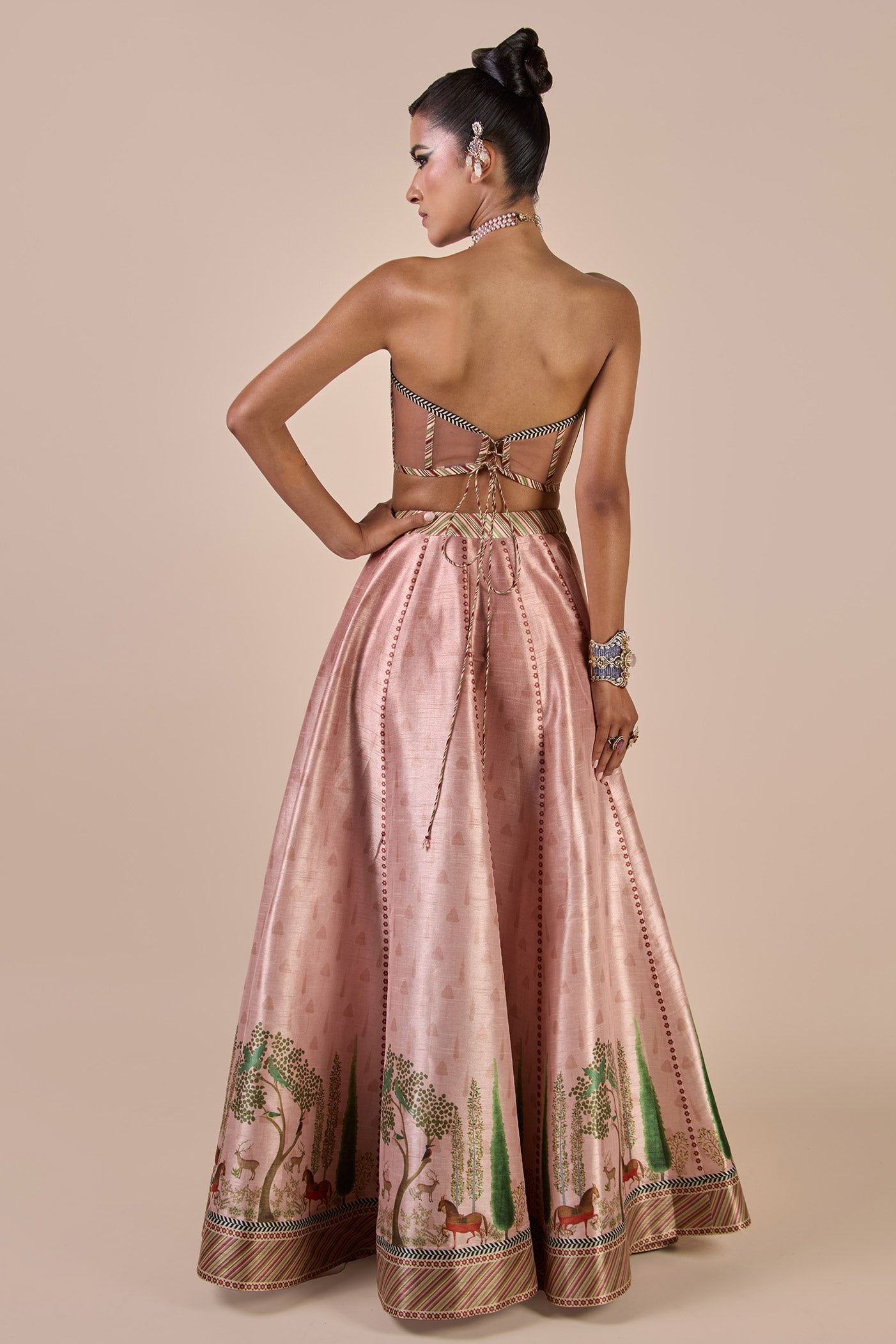 Rose Pink Corset Skirt Set | CHHĒ
