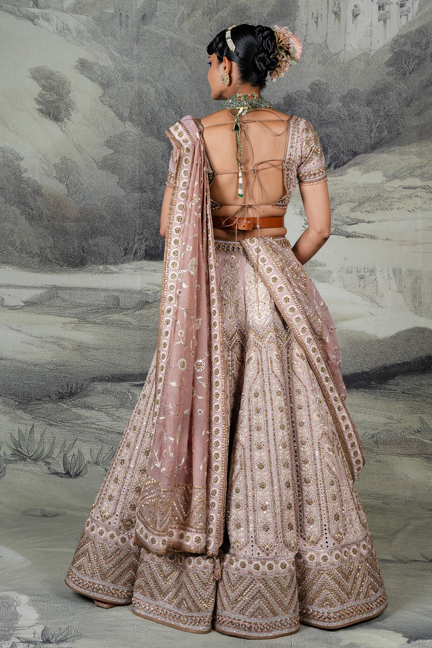 Rose Pink Lehenga Set | BARODA