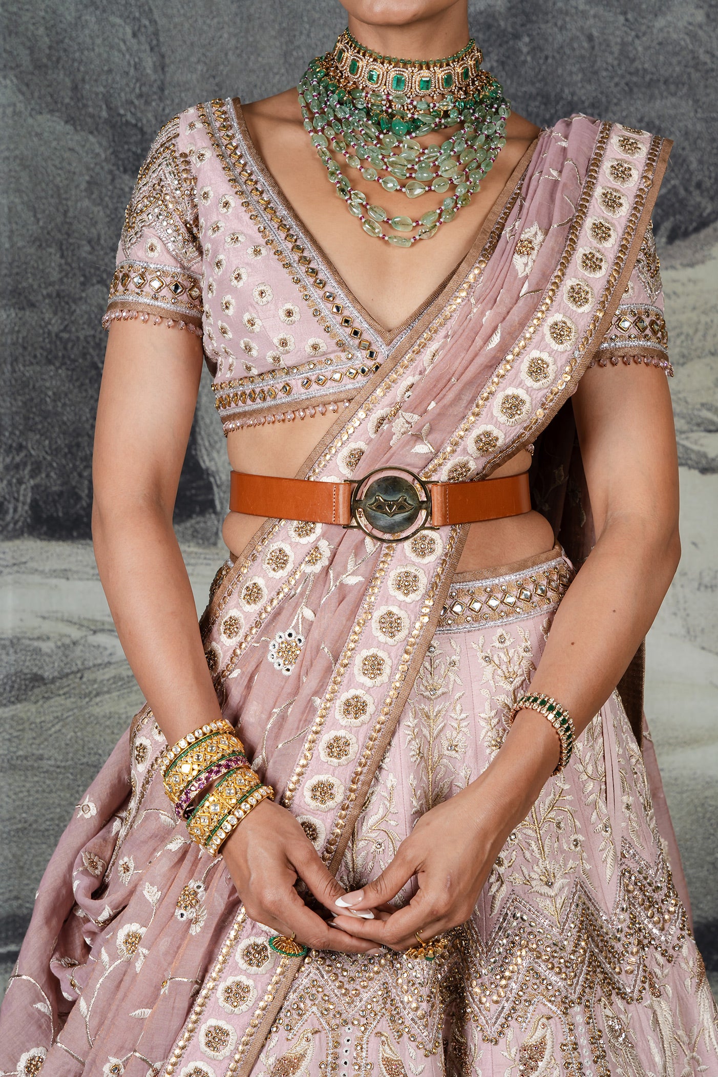 Rose Pink Lehenga Set | BARODA