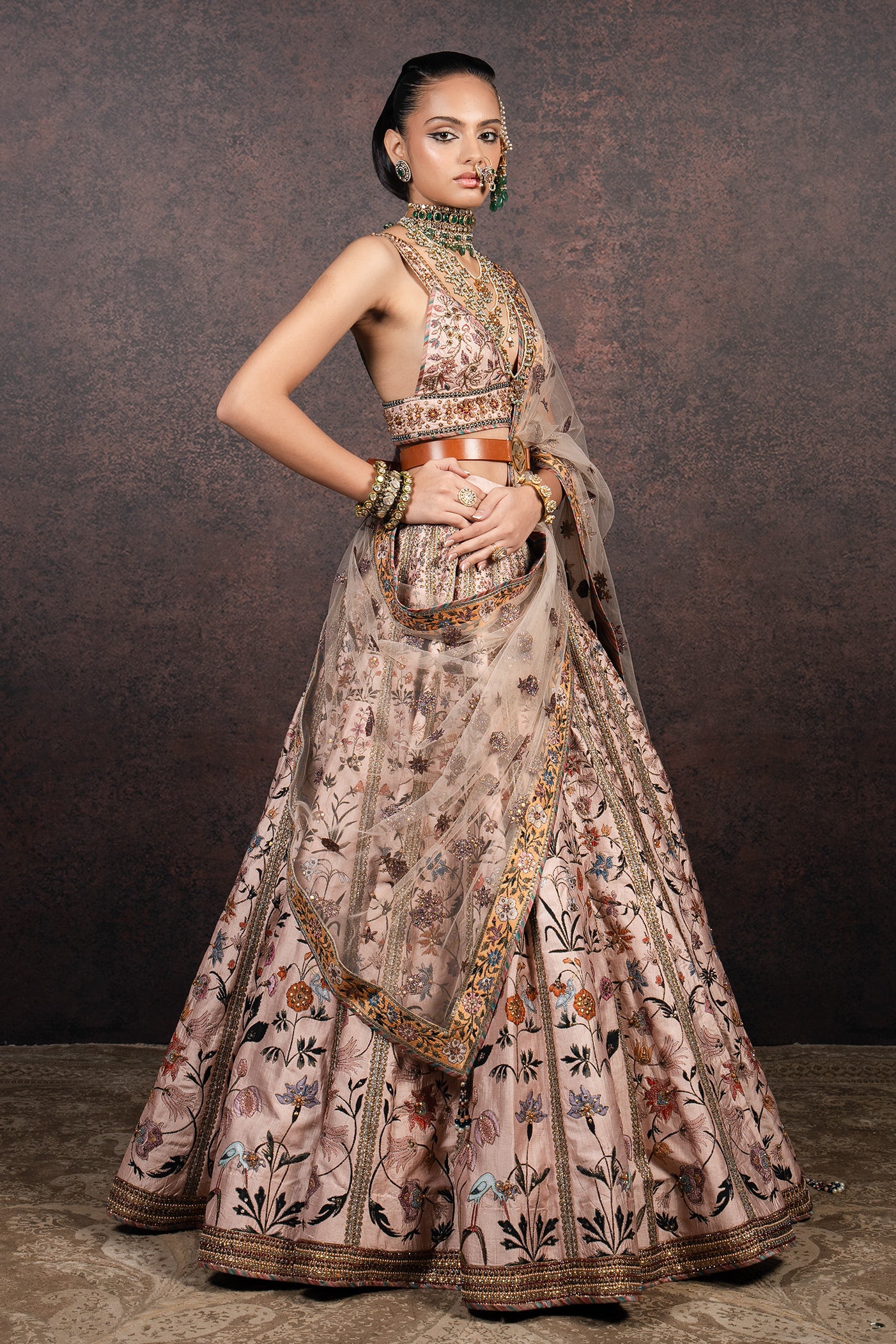 Rose Pink Lehenga Set | MURAQQA