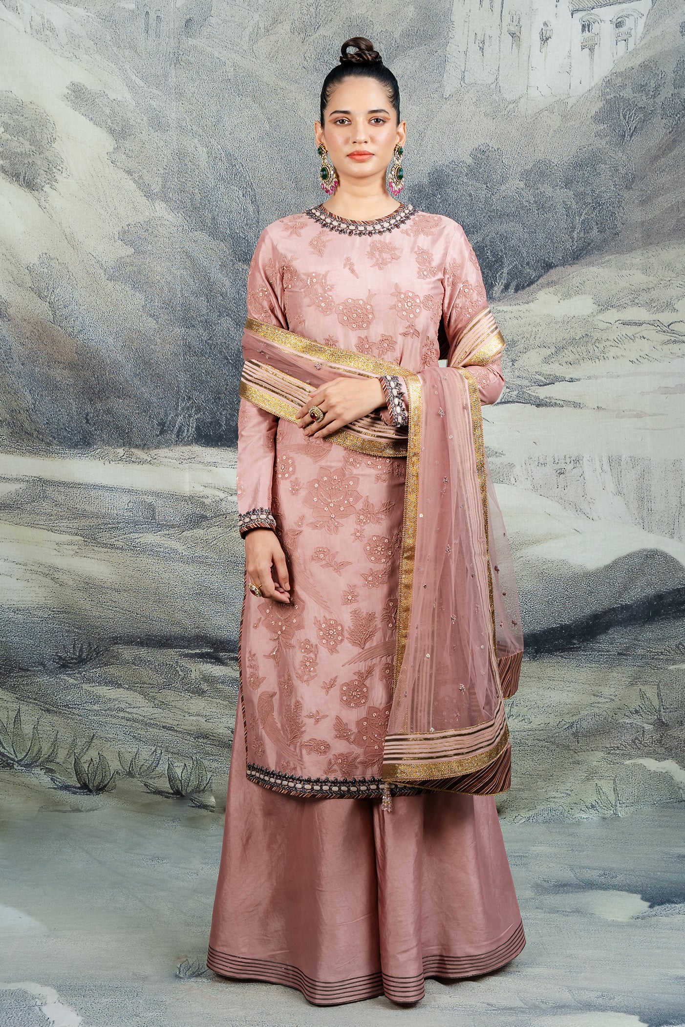 Rose Pink Tunic Set | BARODA