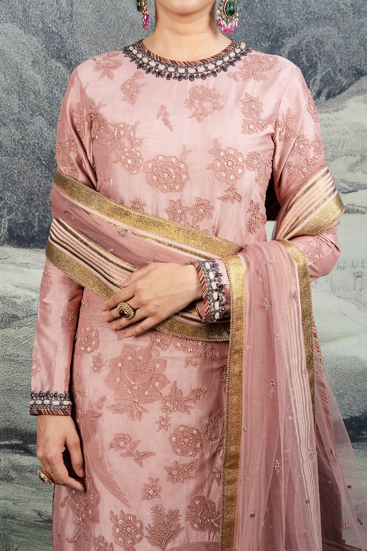 Rose Pink Tunic Set | BARODA