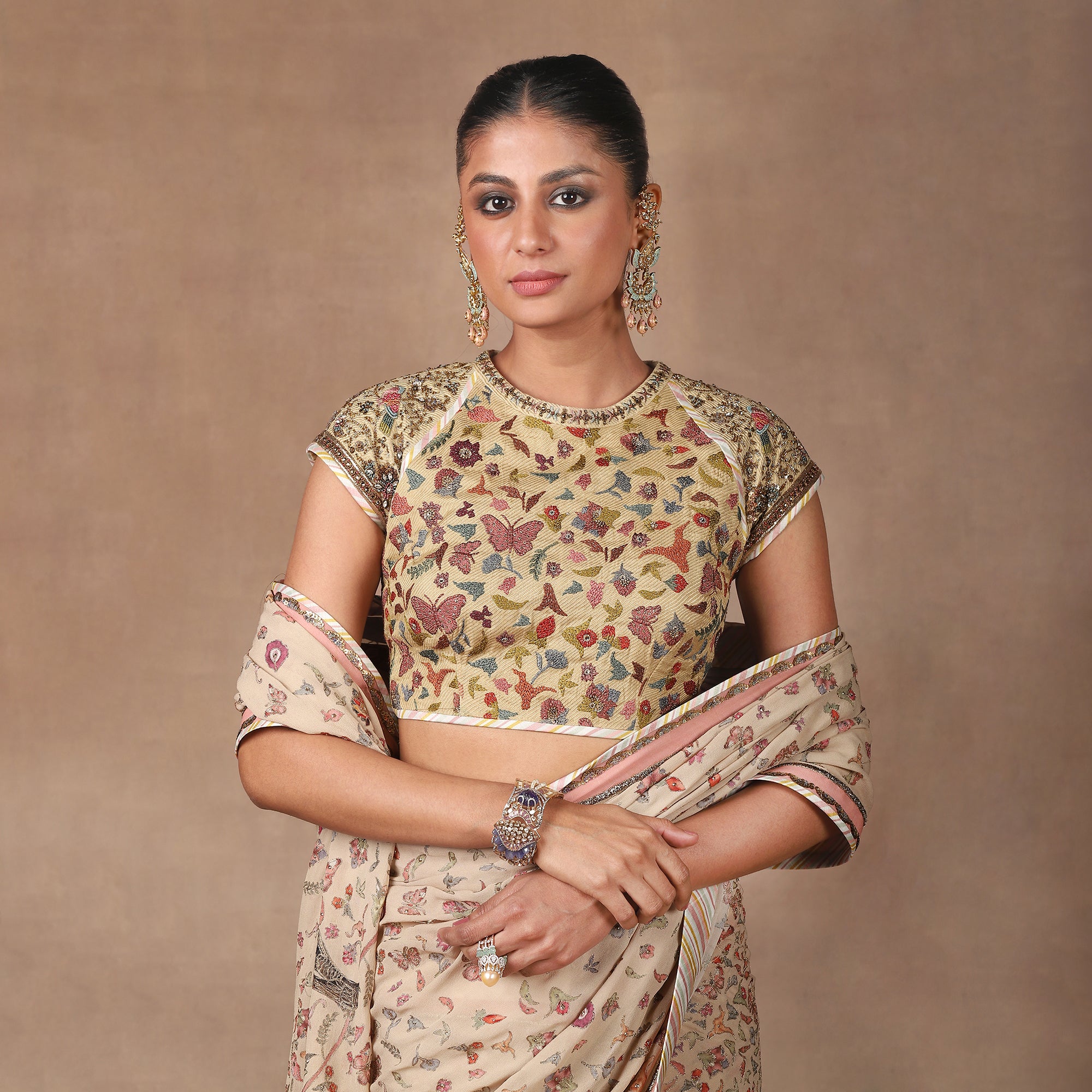 Rose Pink Saree Set | MURAQQA