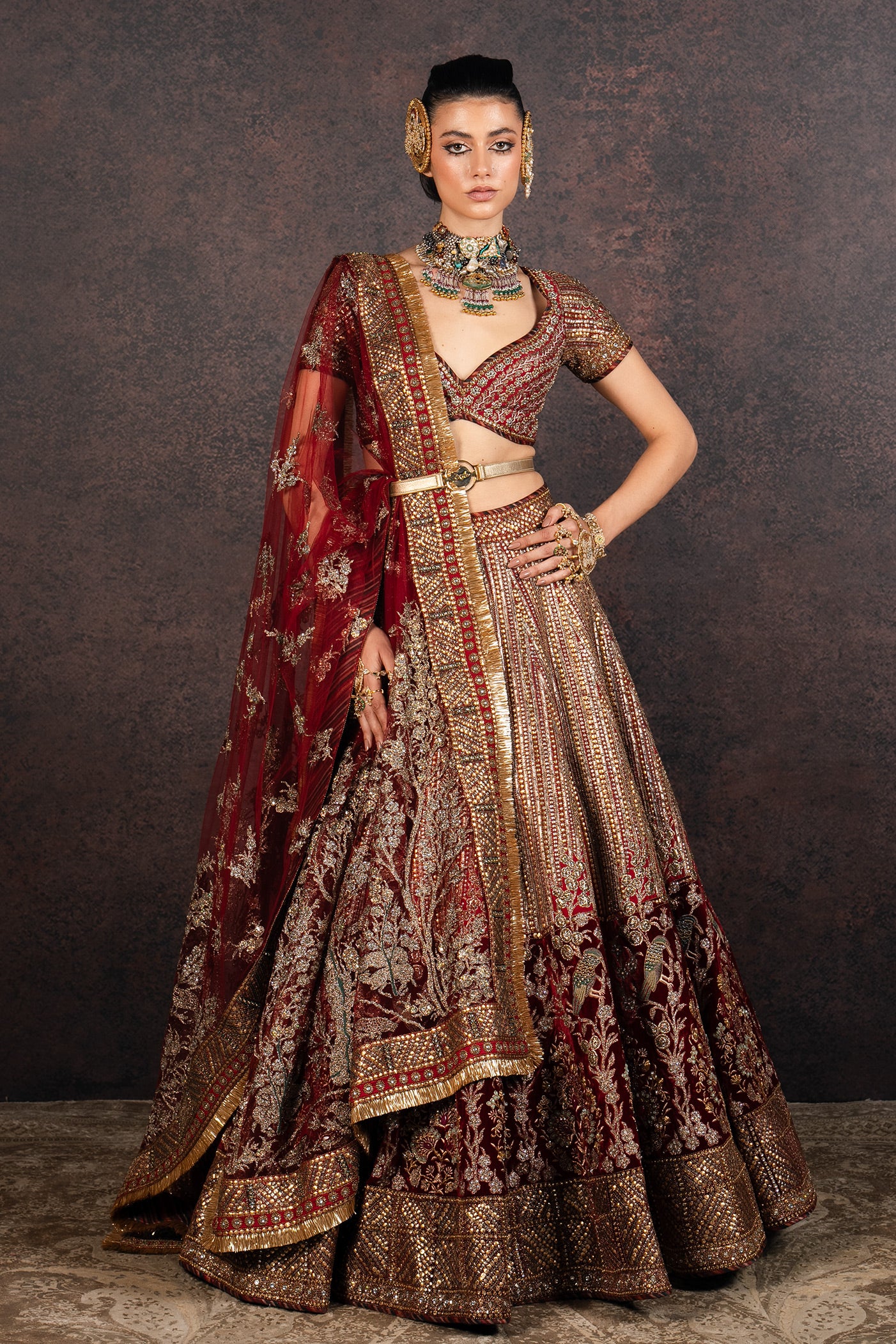 Royal Red Lehenga Set | MURAQQA