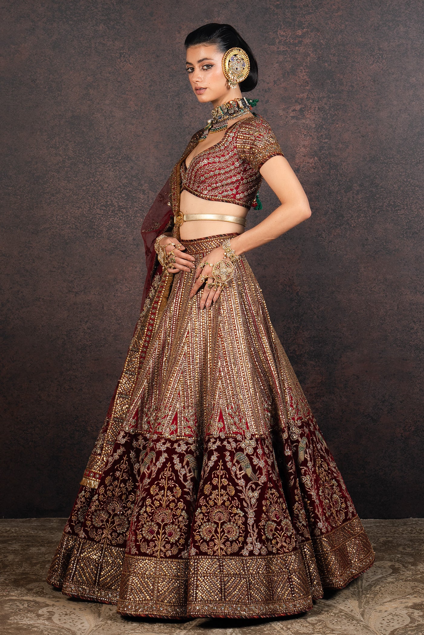 Royal Red Lehenga Set | MURAQQA