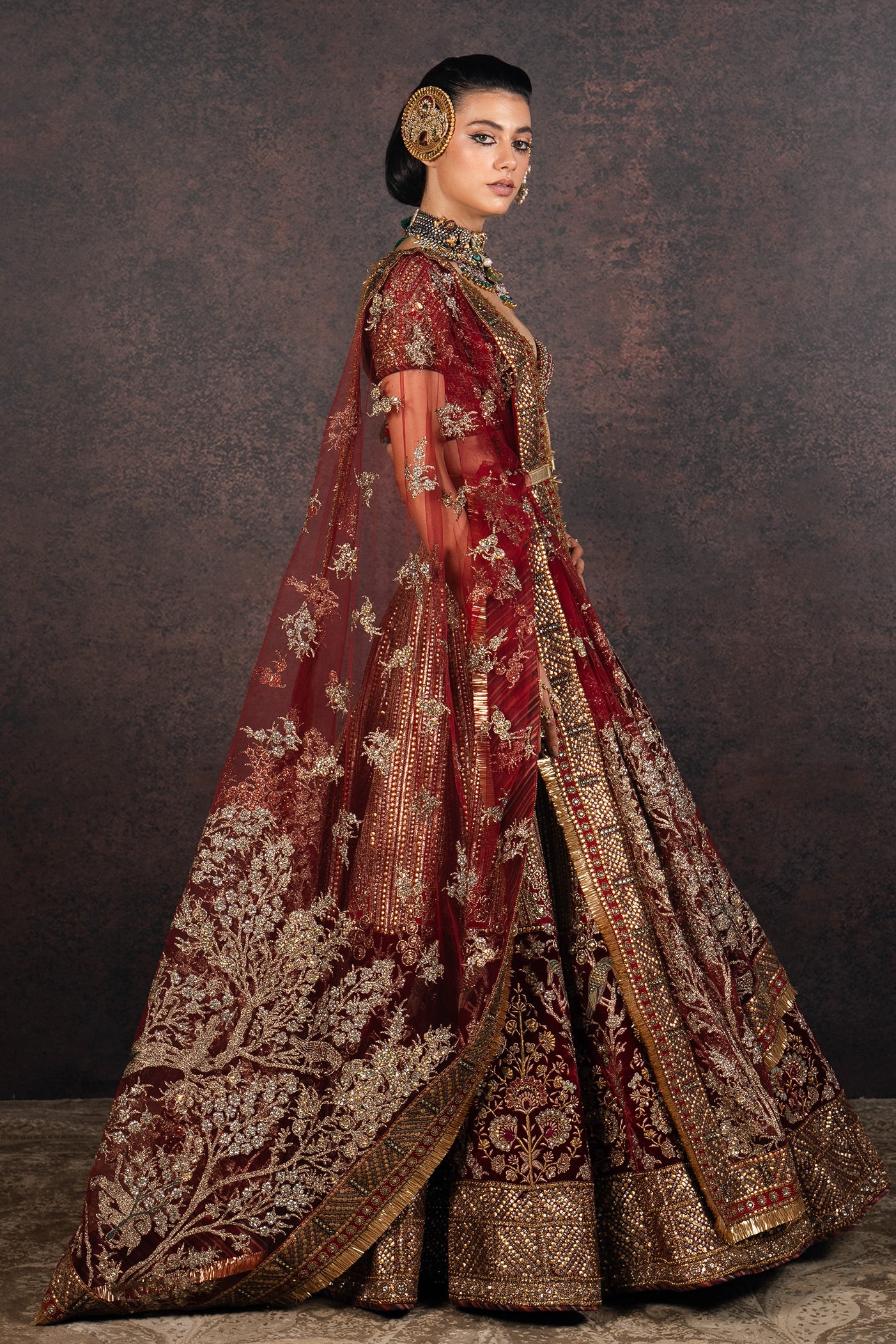 Royal Red Lehenga Set | MURAQQA