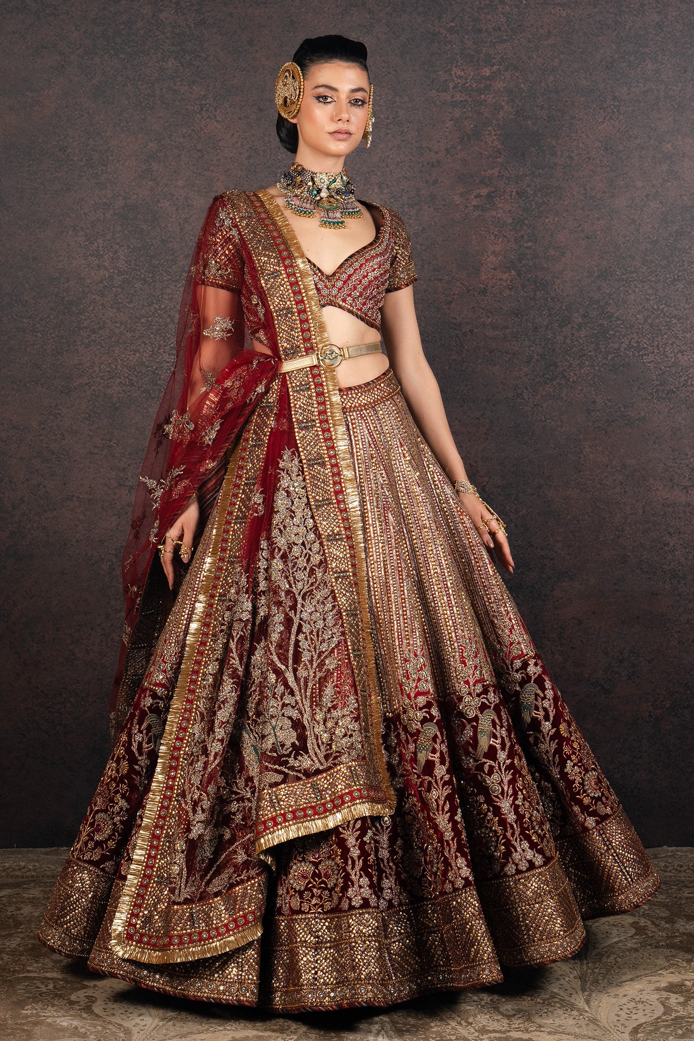 Royal Red Lehenga Set | MURAQQA