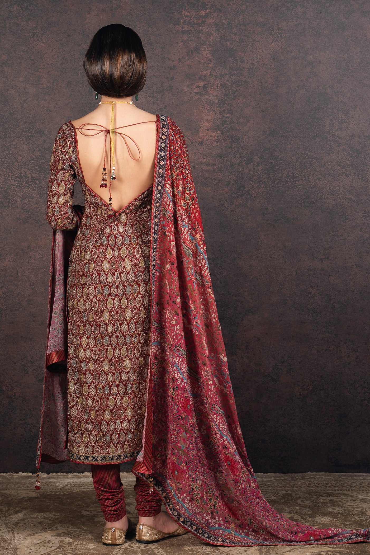 Ruby - Fuschia Ombre Tunic Set | MURAQQA