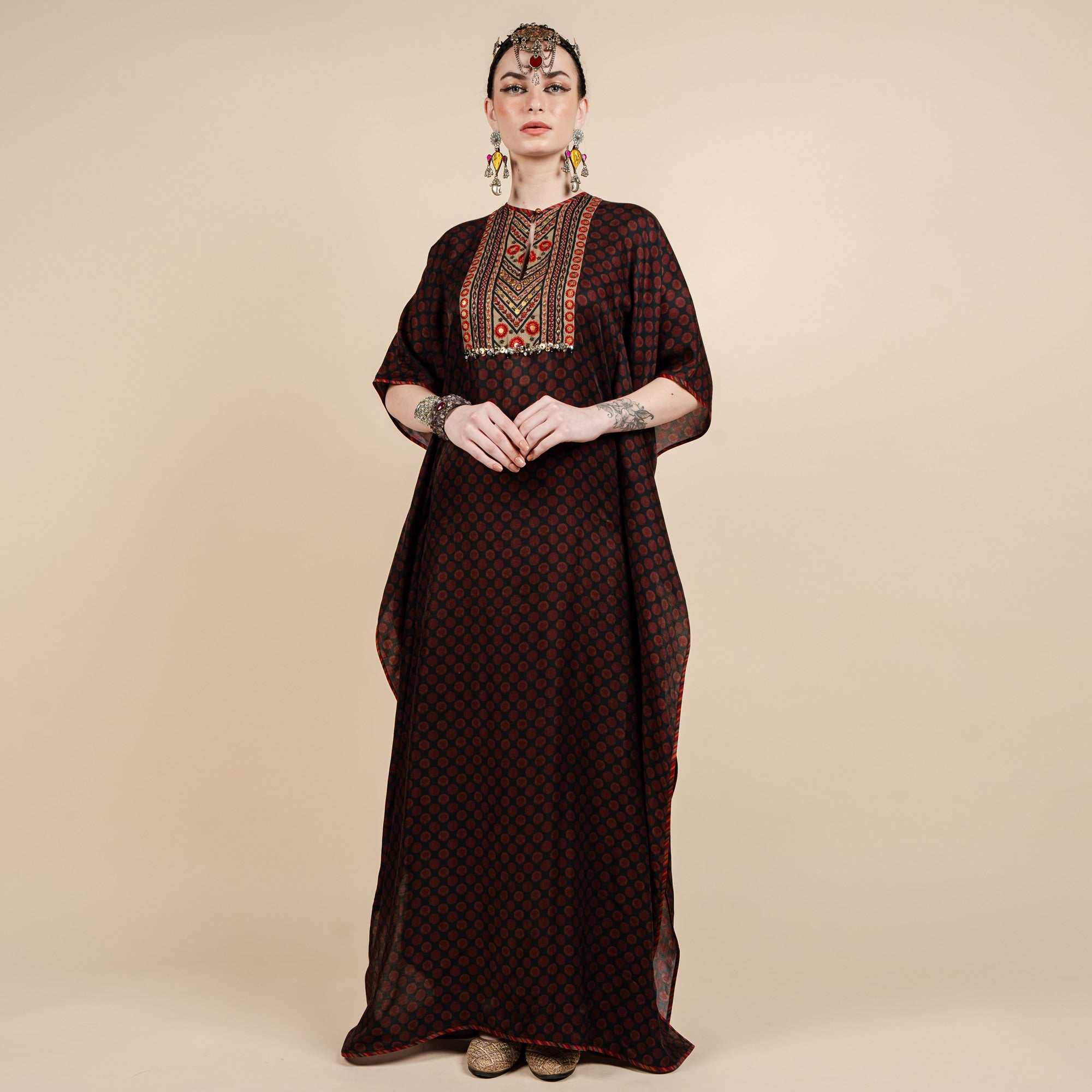 Ruby Red Kaftan | CHAR