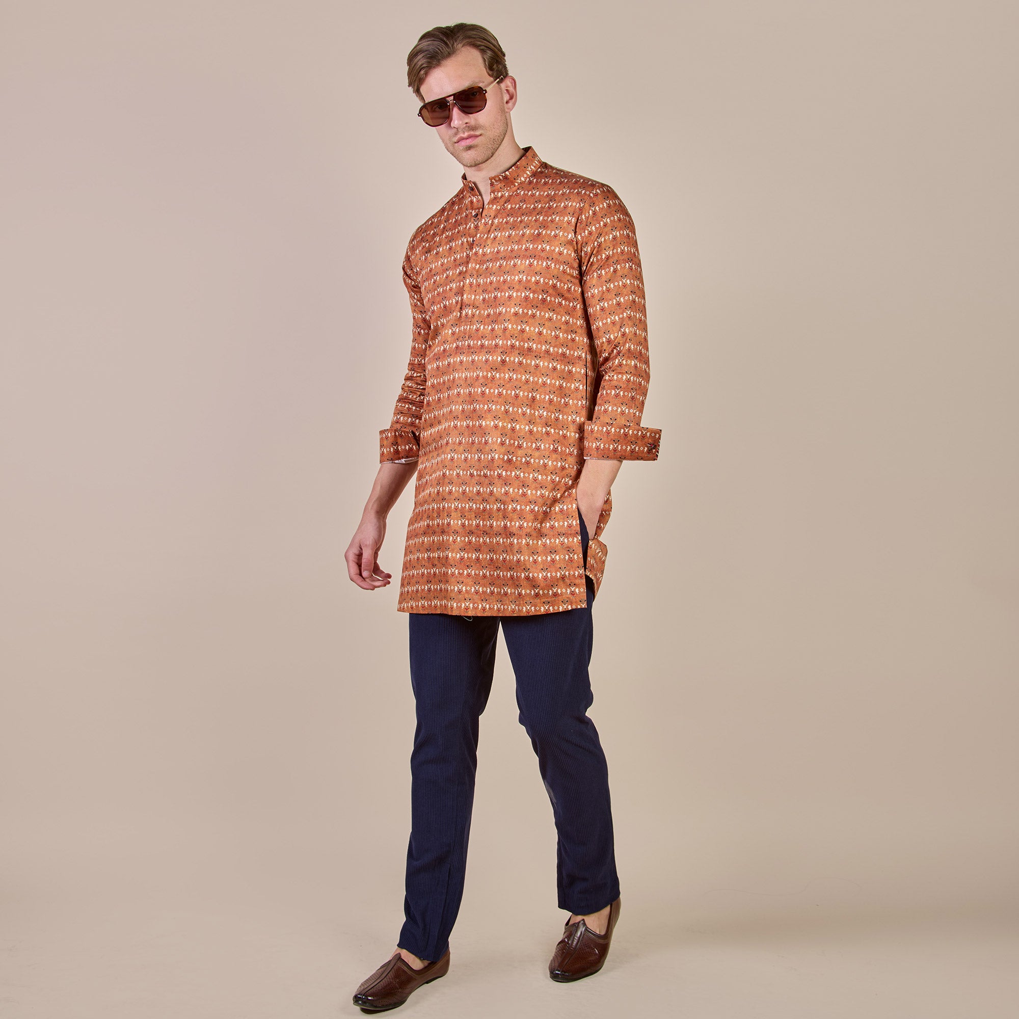 Rust Orange Kurta | CHHĒ
