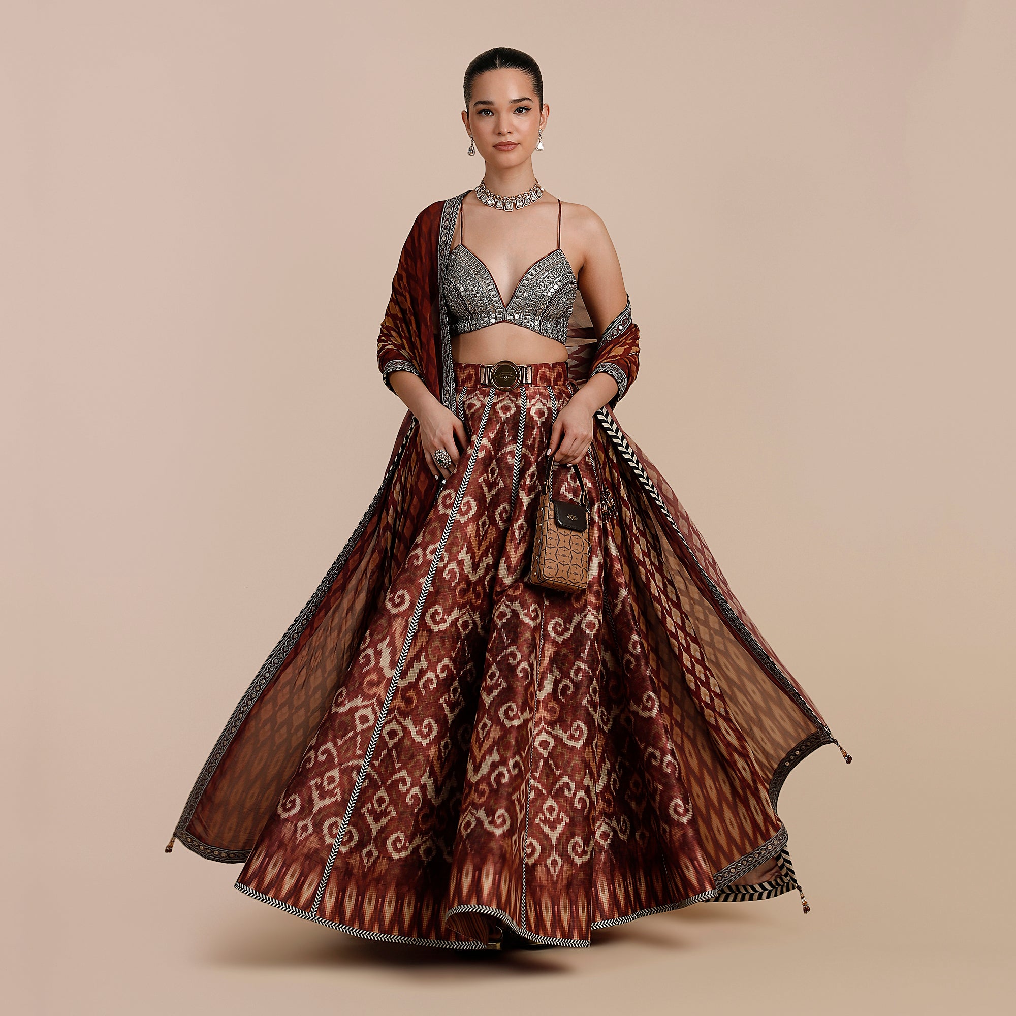 Rust Orange Skirt Set | SATT