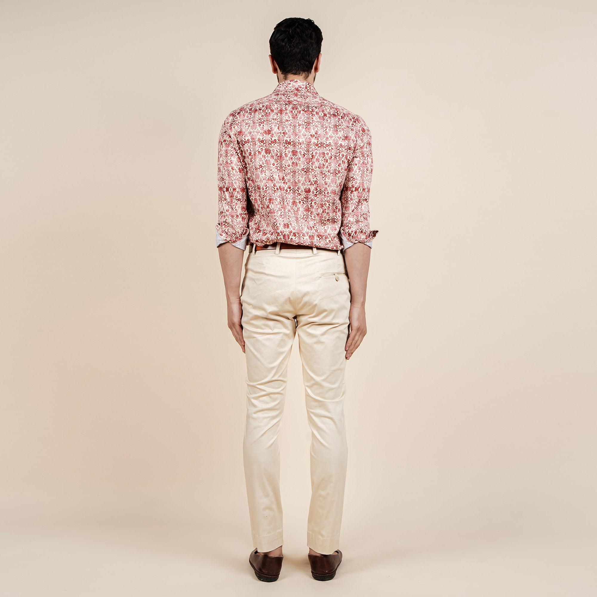 Rust Pink Printed Shirt | CHAR