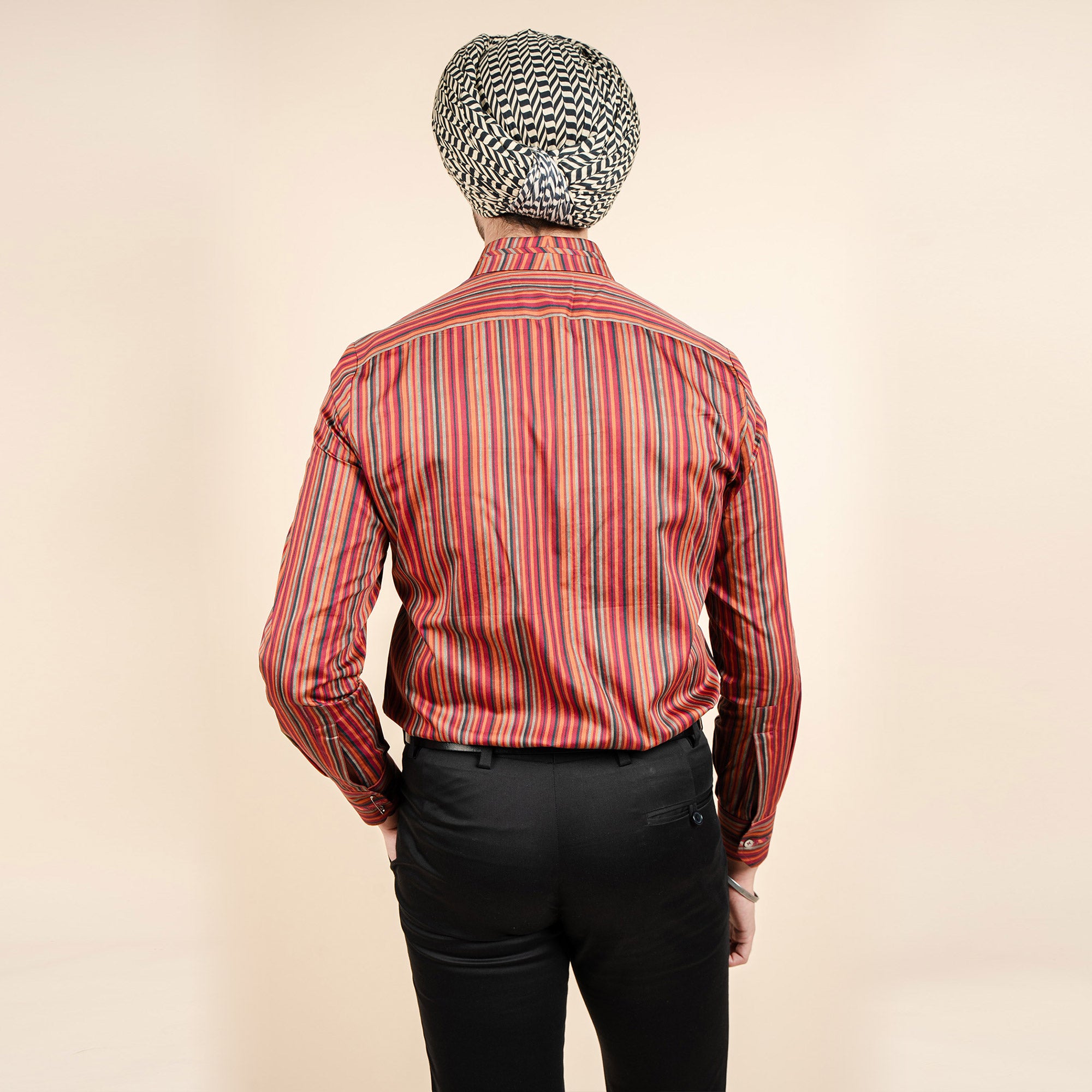Rust Red Striped Shirt | CHAR