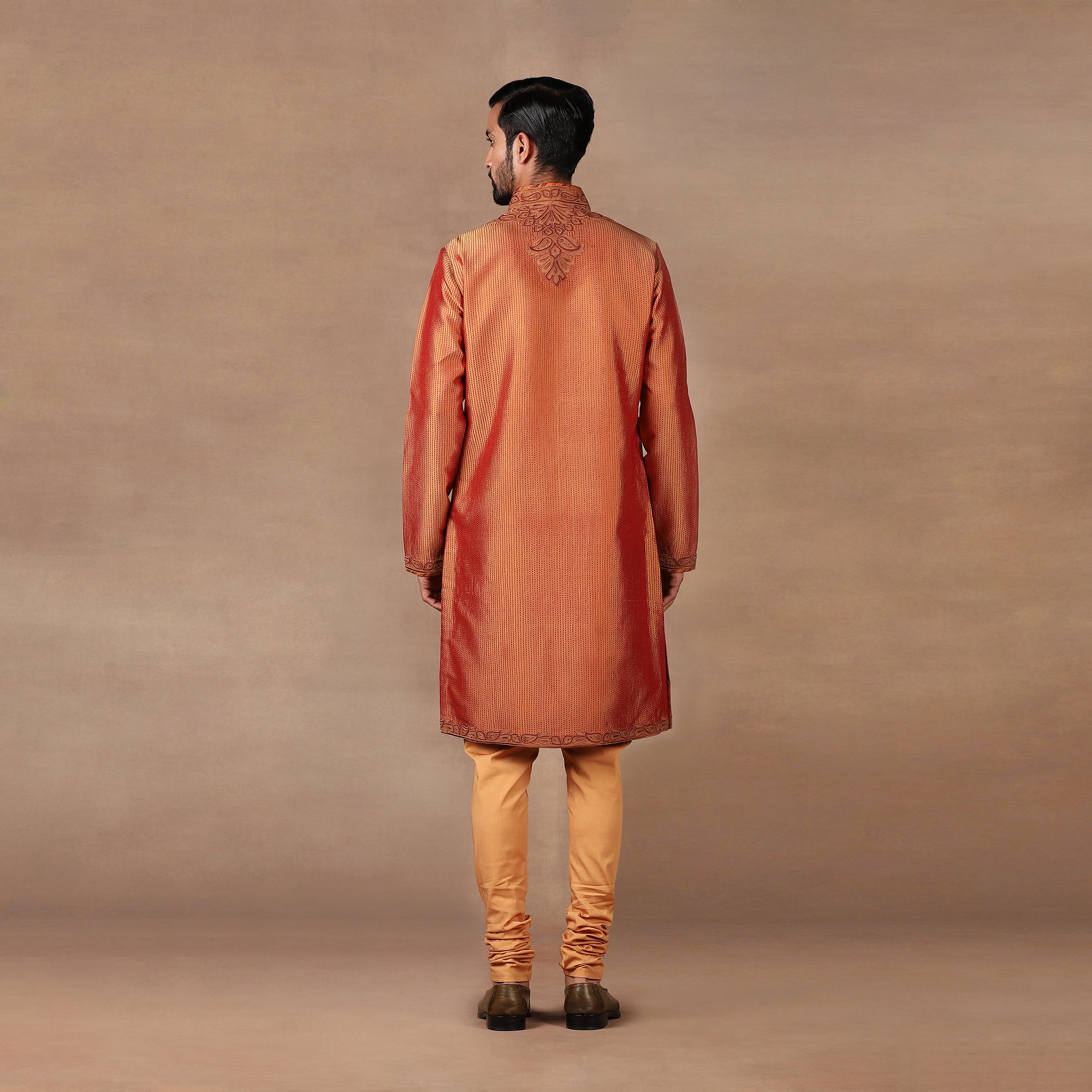 Rust Orange Kurta Set | MURAQQA