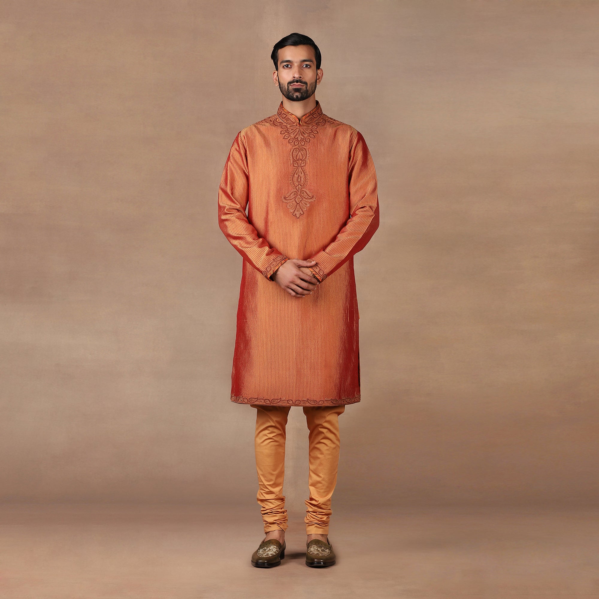 Rust Orange Kurta Set | MURAQQA