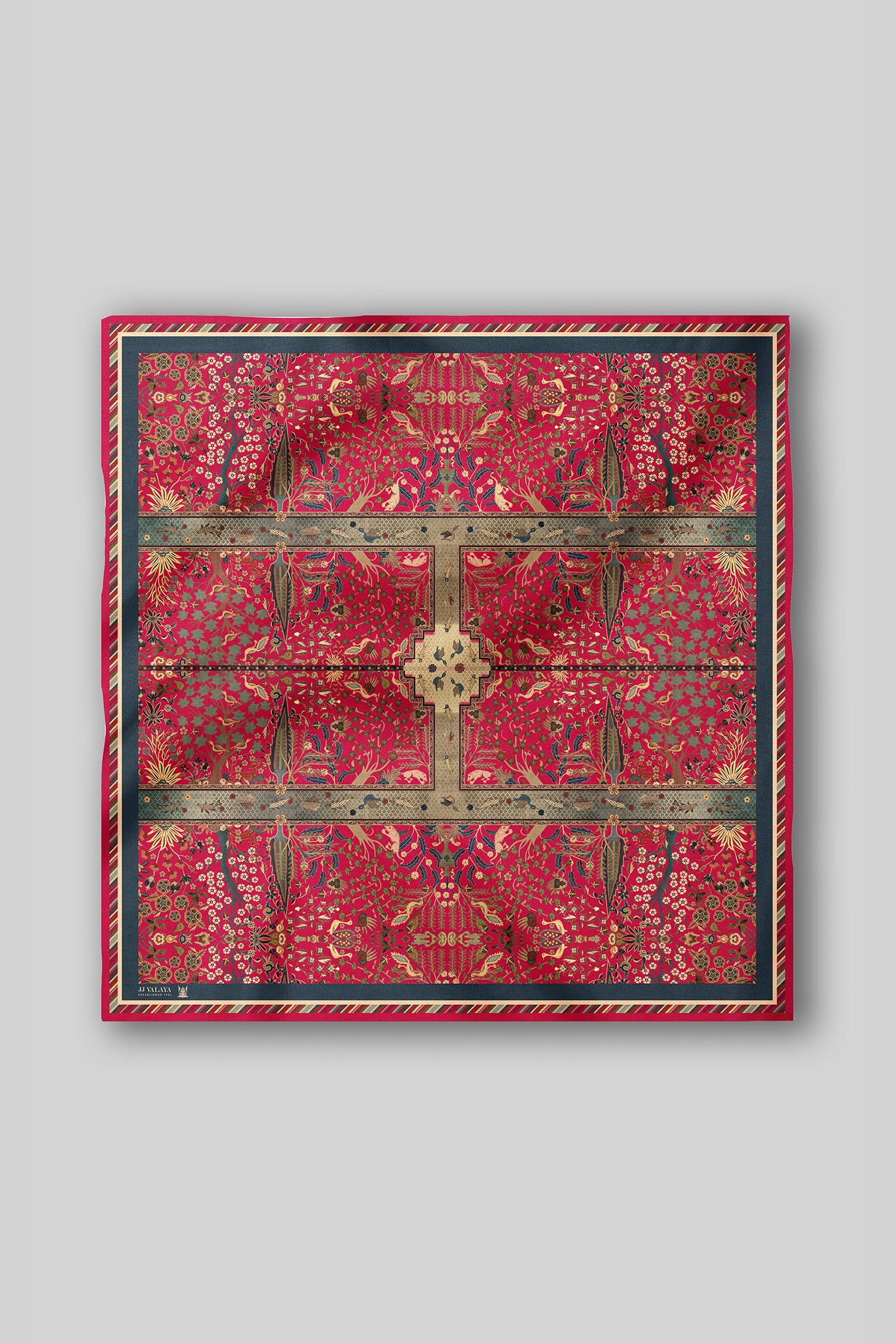 Fuchsia Pink Printed Scarf