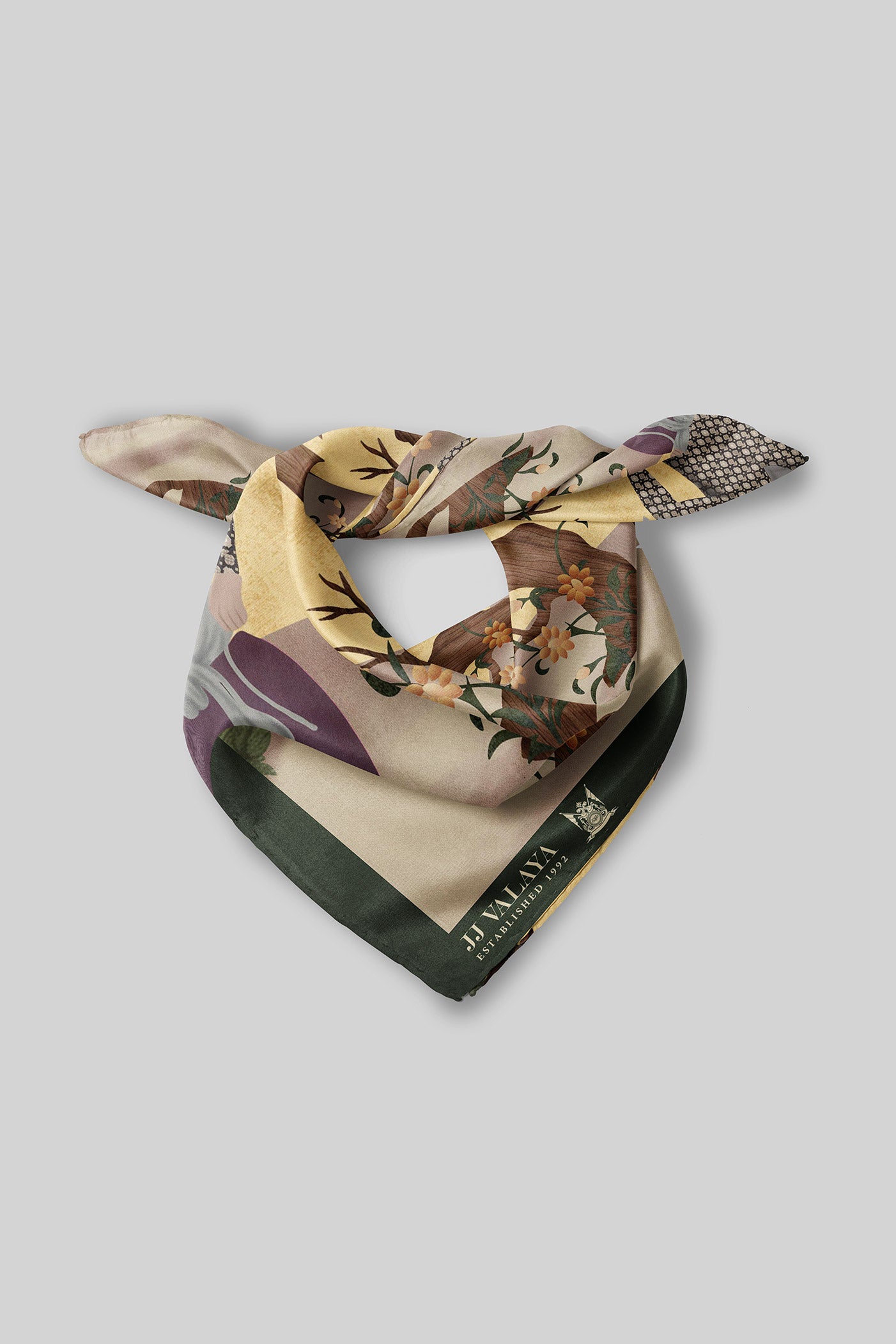 Soft Beige Printed Scarf