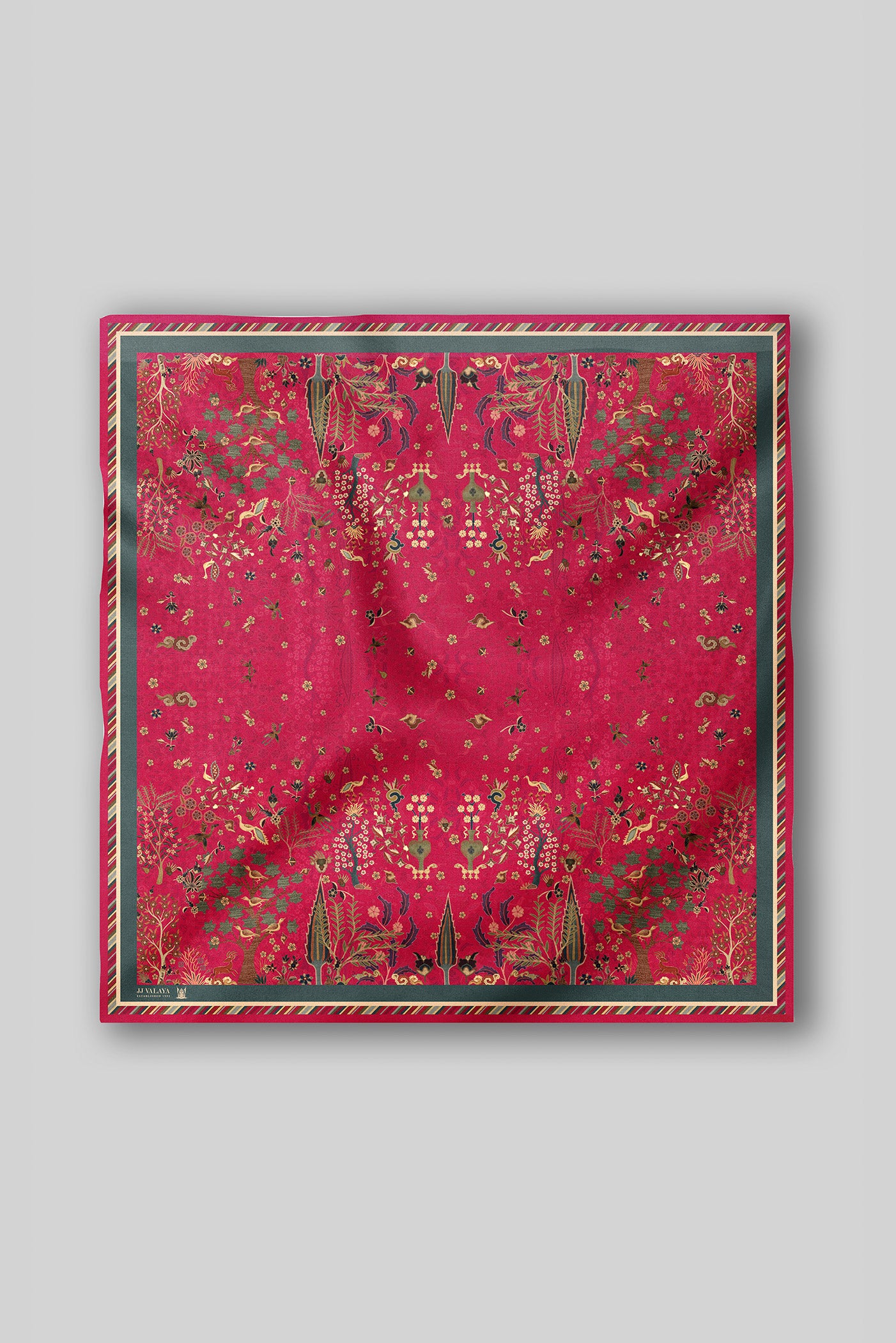 Magenta Pink Printed Scarf