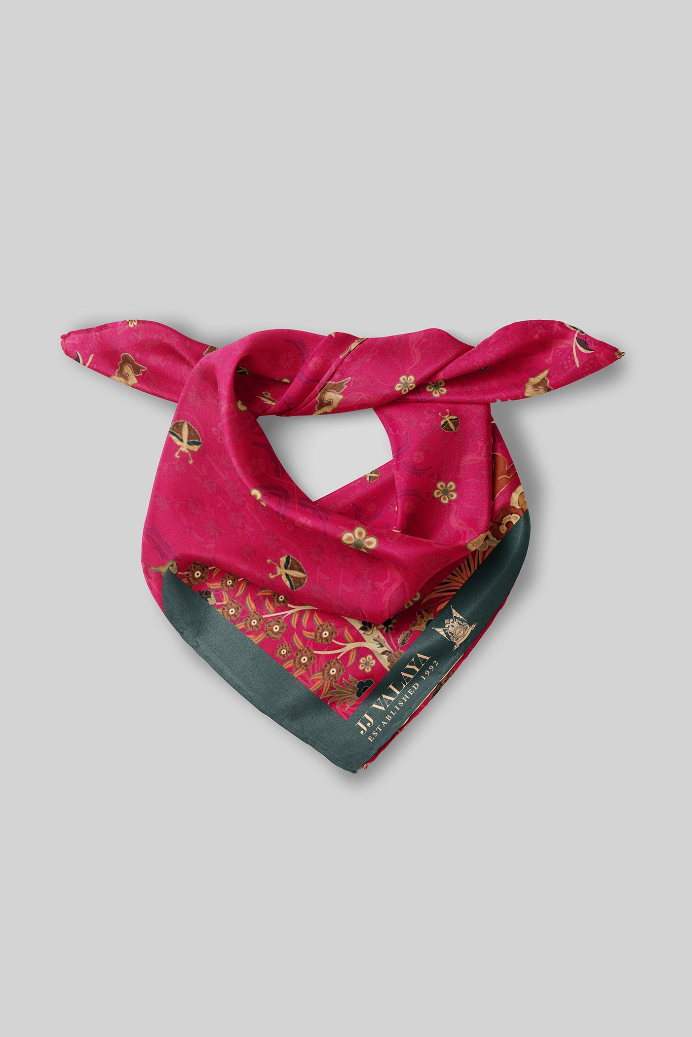 Magenta Pink Printed Scarf