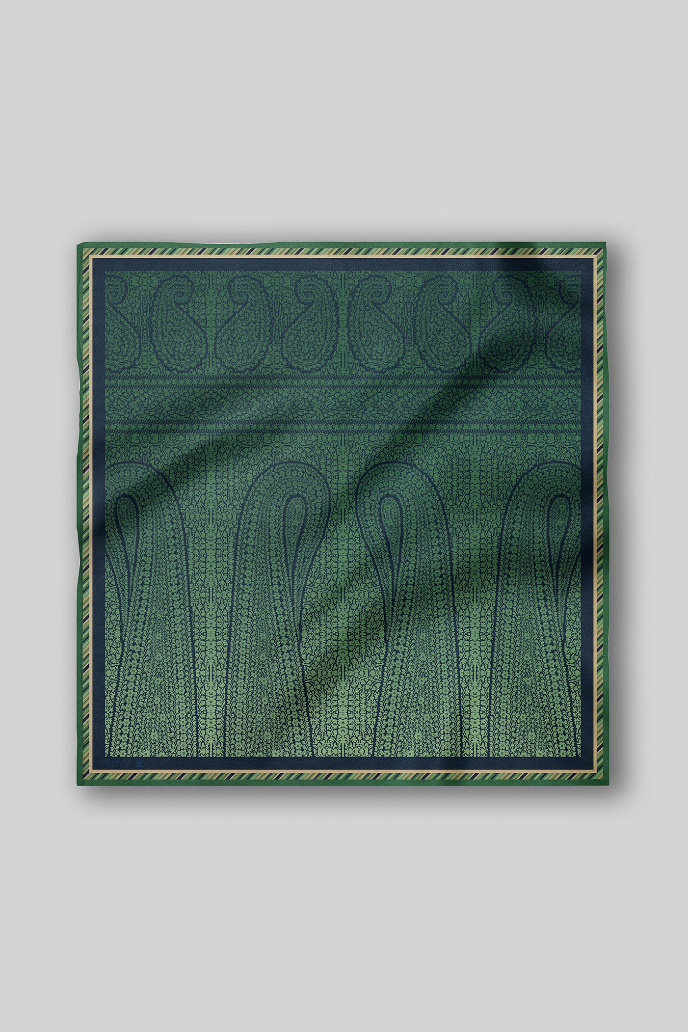 Emerald Green Ombre Printed Scarf