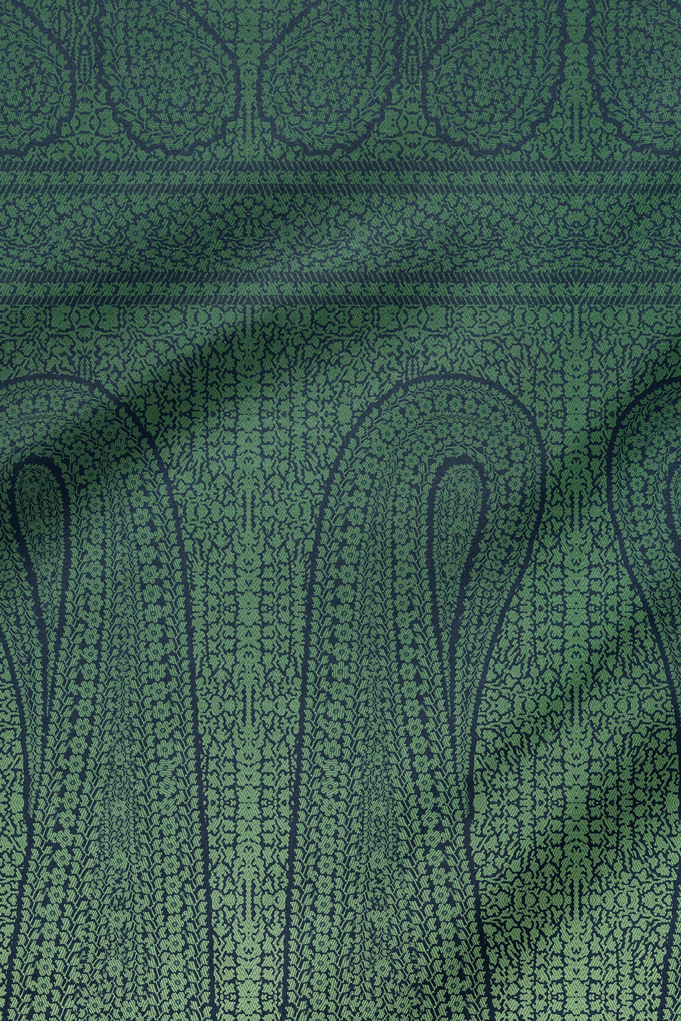 Emerald Green Ombre Printed Scarf