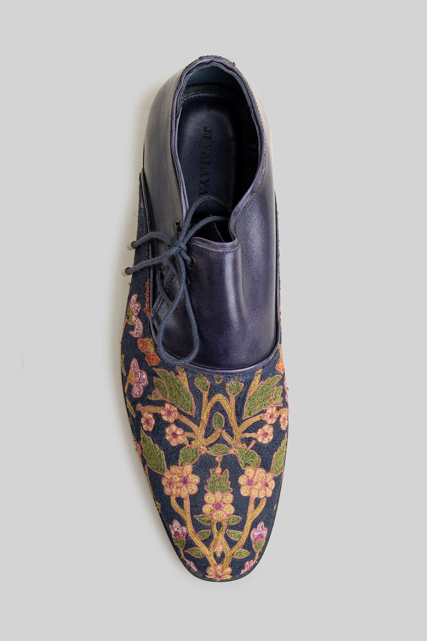 Navy Blue Lace - Up Shoes