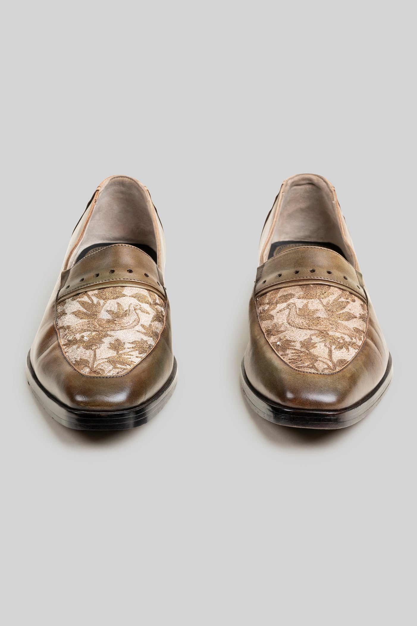 Sepia Brown - Ivory Loafers