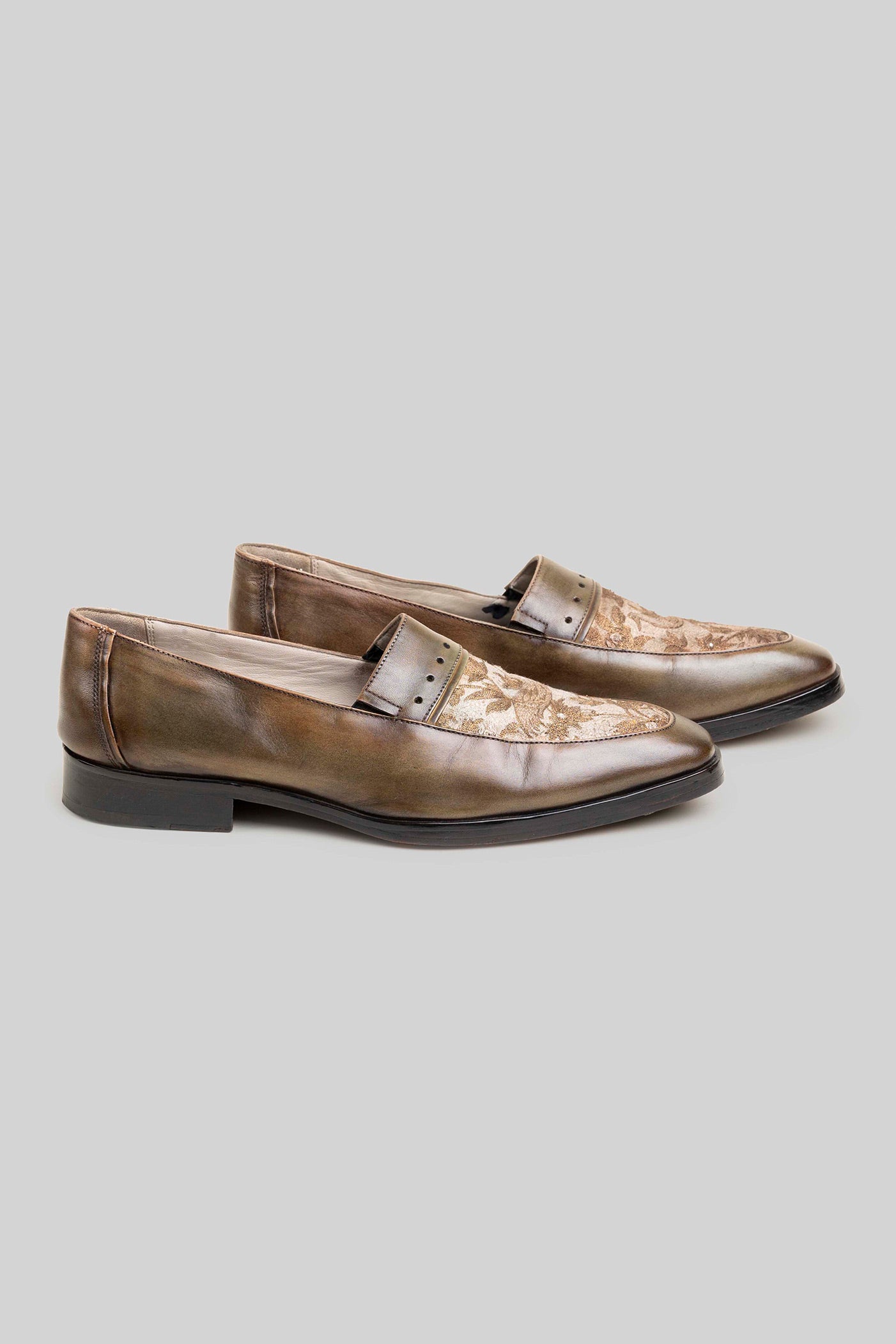 Sepia Brown - Ivory Loafers