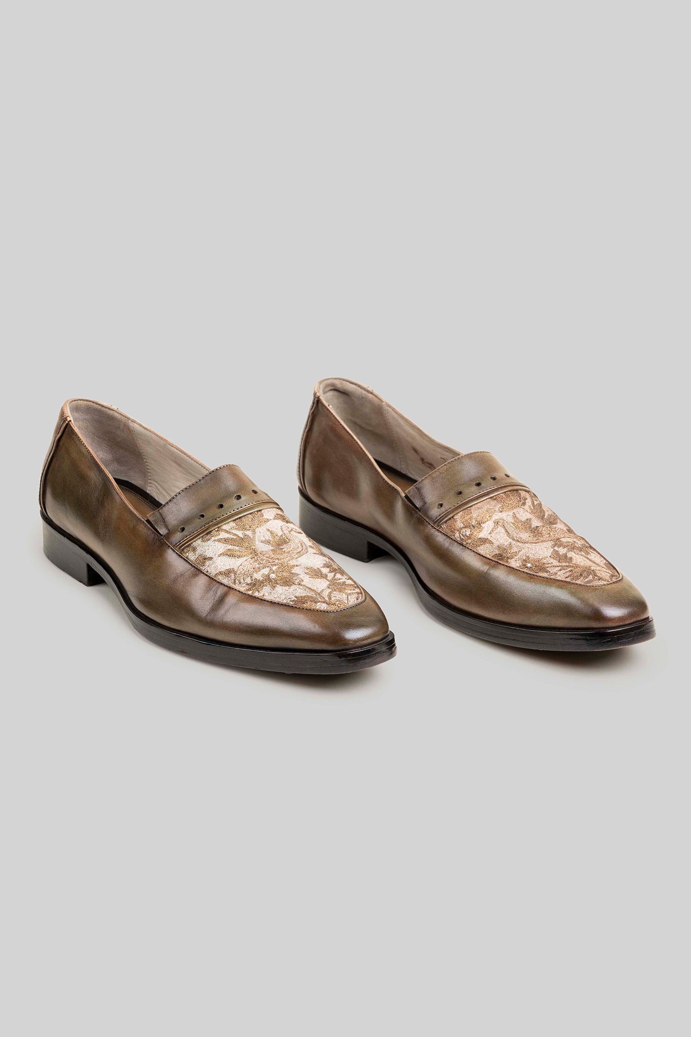 Sepia Brown - Ivory Loafers