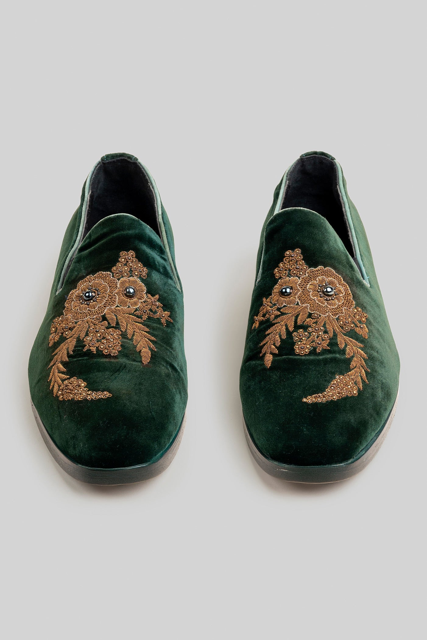 Emerald Green Velvet Loafers Emerald Green Velvet Loafers